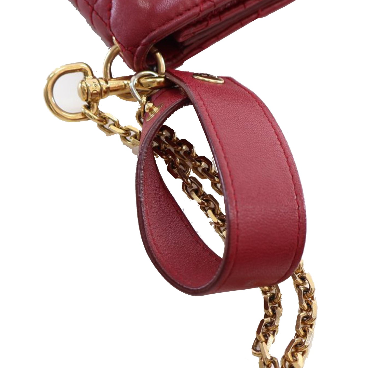 Dior Lambskin Cannage DiorAddict Wristlet Clutch