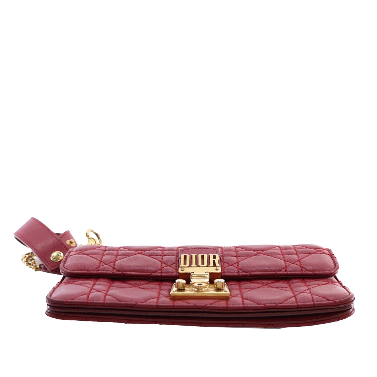 Dior Lambskin Cannage DiorAddict Wristlet Clutch