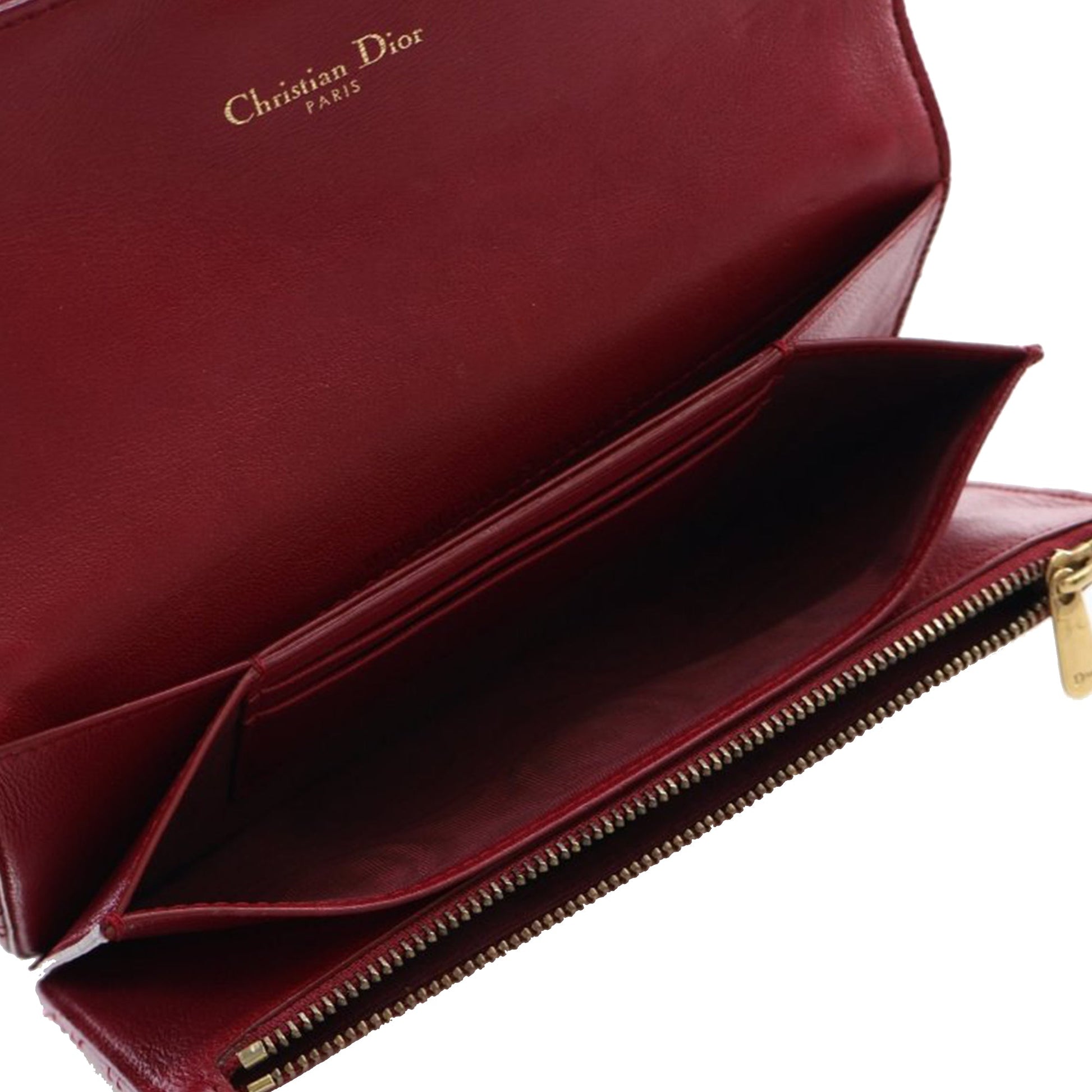 Dior Lambskin Cannage DiorAddict Wristlet Clutch
