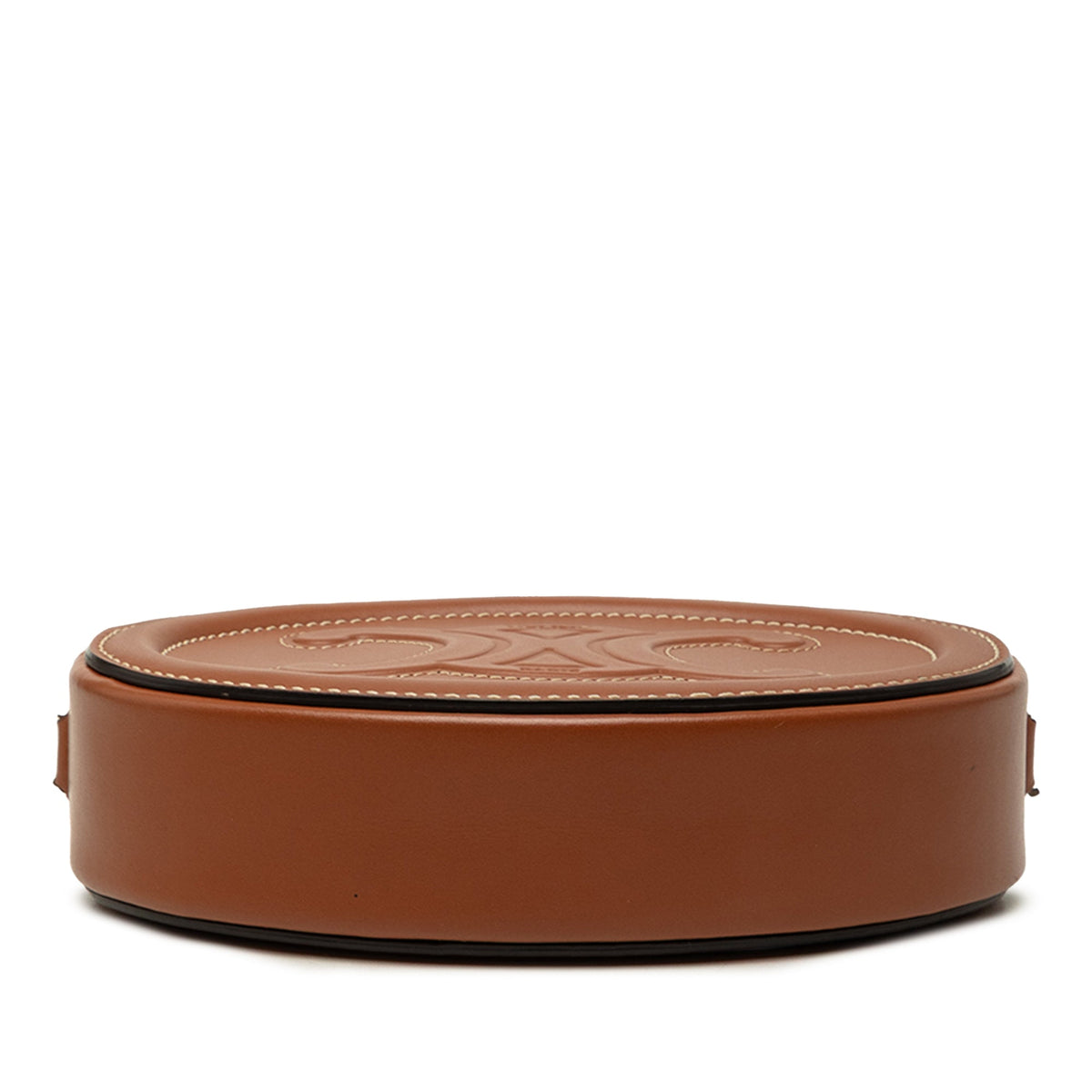Celine Small Calfskin Cuir Triomphe Oval Crossbody
