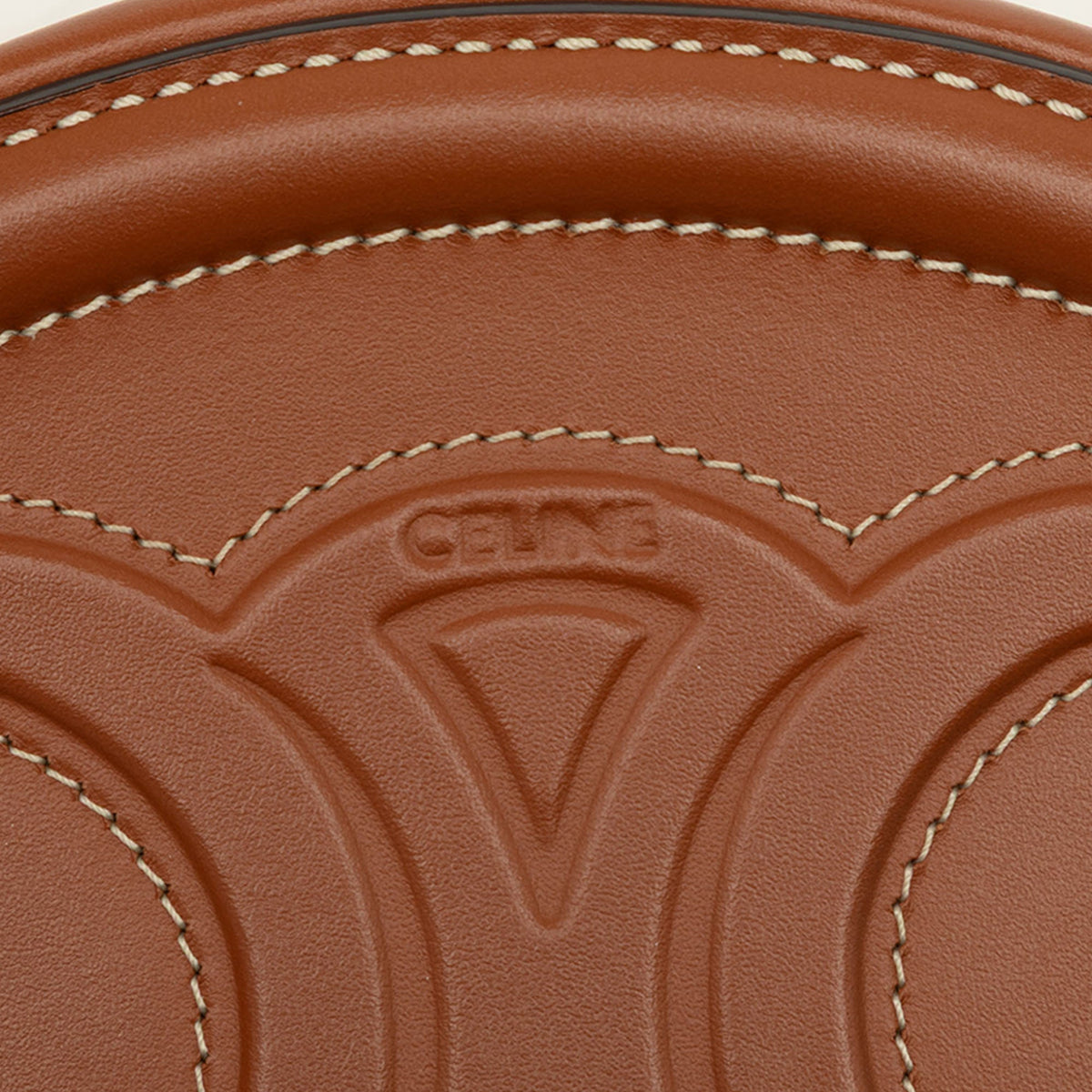 Celine Small Calfskin Cuir Triomphe Oval Crossbody