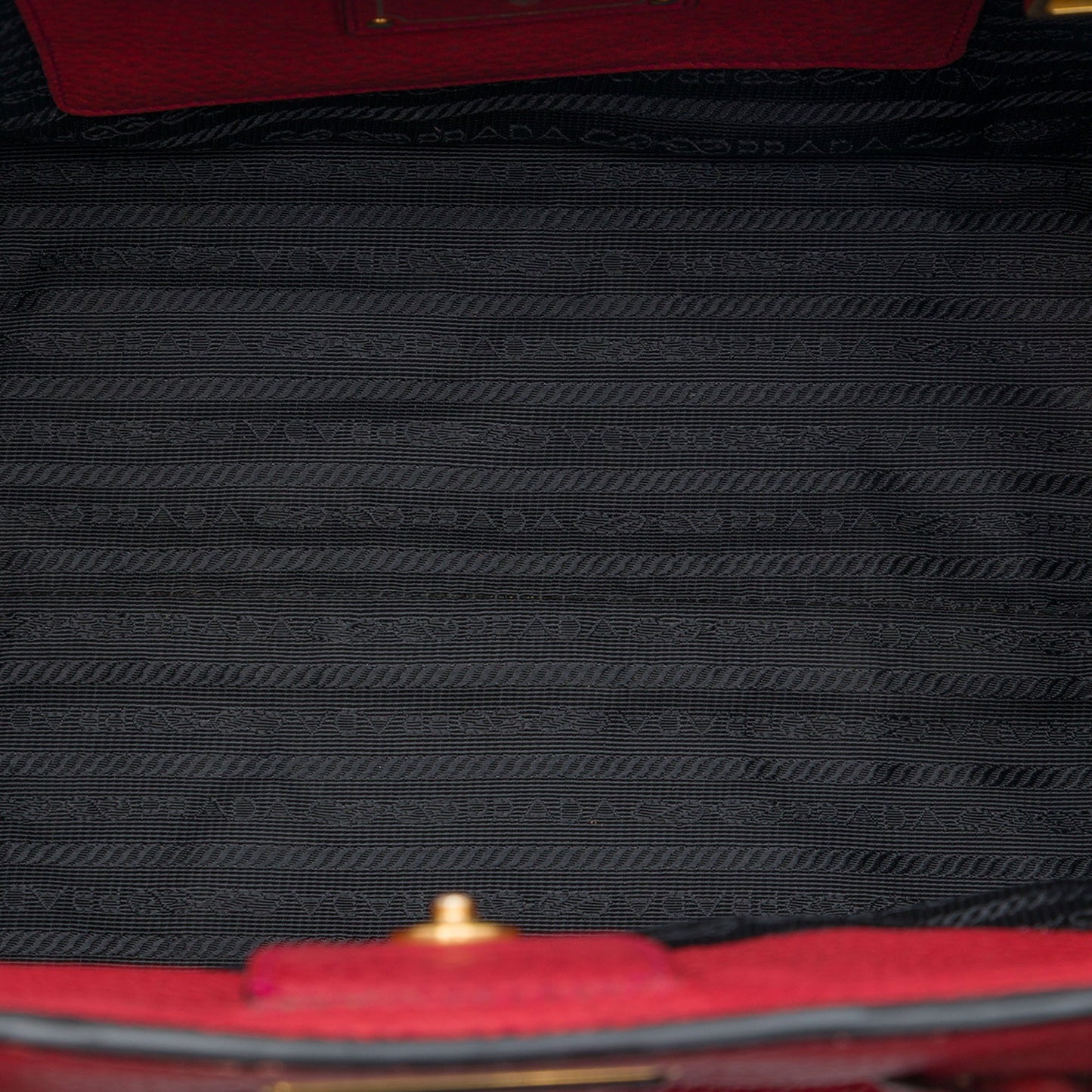 Prada Vitello Daino Open Convertible Tote
