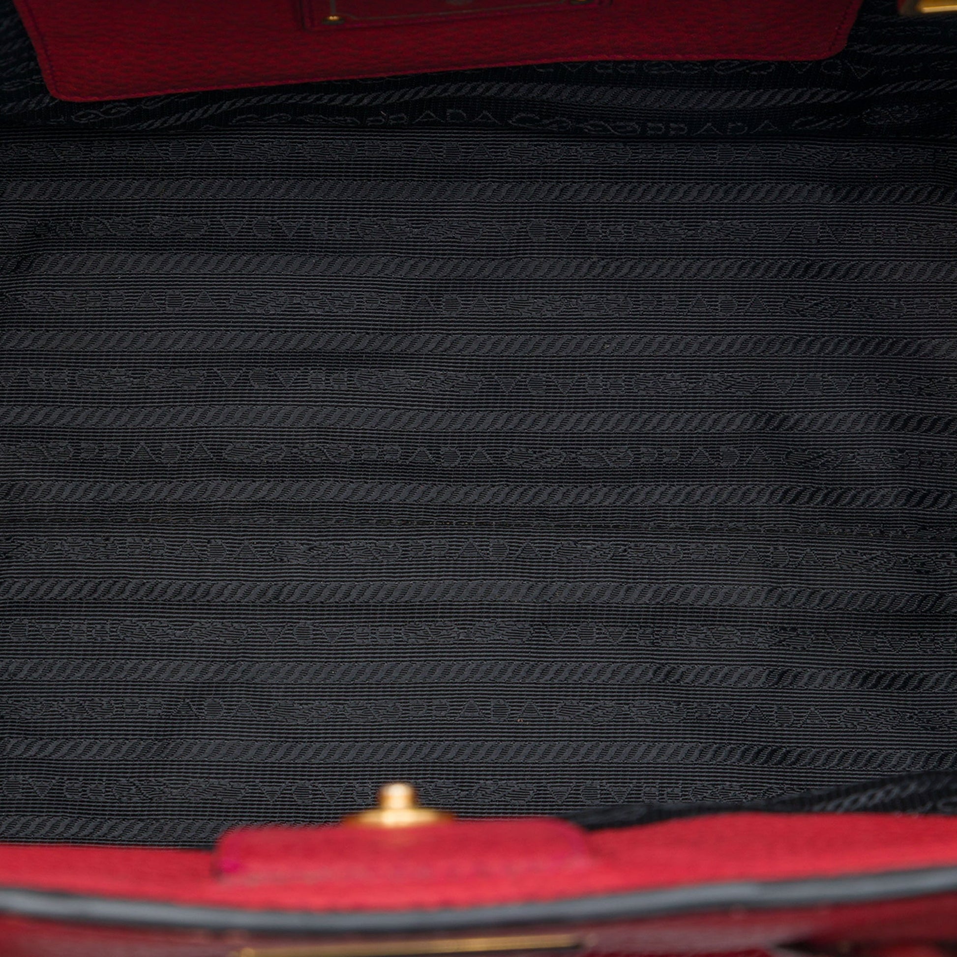 Prada Vitello Daino Open Convertible Tote