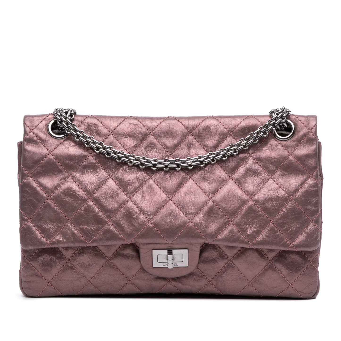 Chanel Reissue 2.55 Aged Metallic Calfskin Double Flap 226