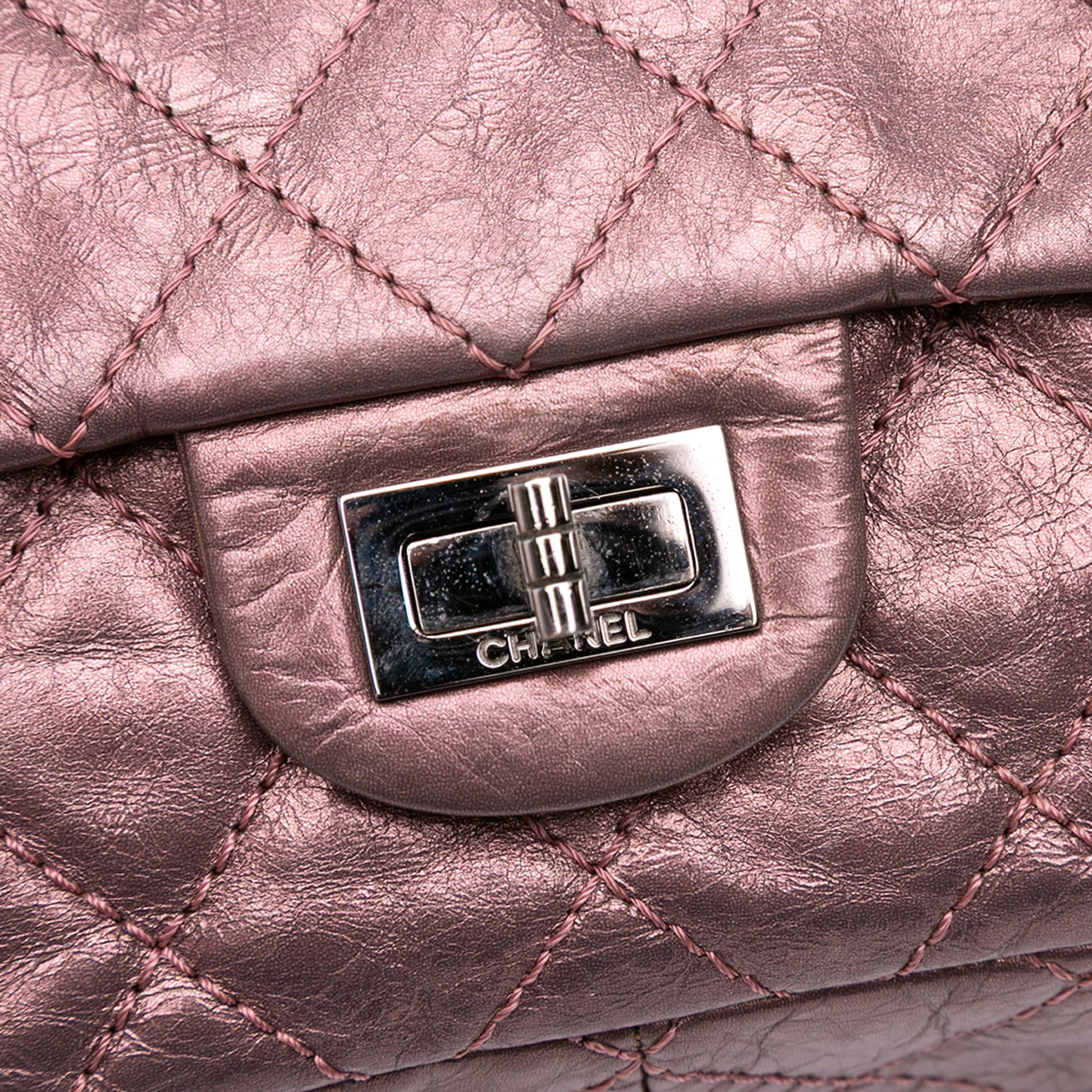 Chanel Reissue 2.55 Aged Metallic Calfskin Double Flap 226