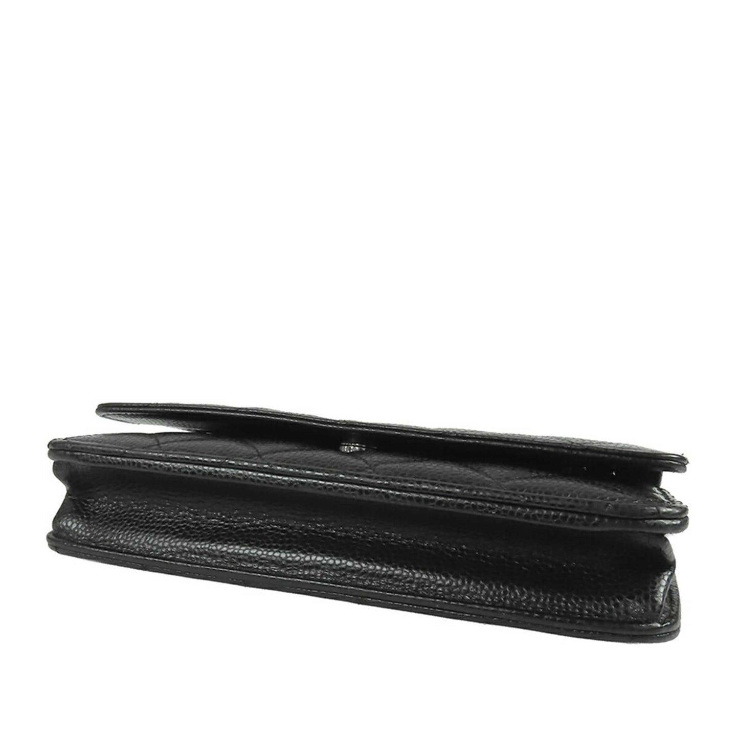 Chanel CC Quilted Caviar Wallet on Chain