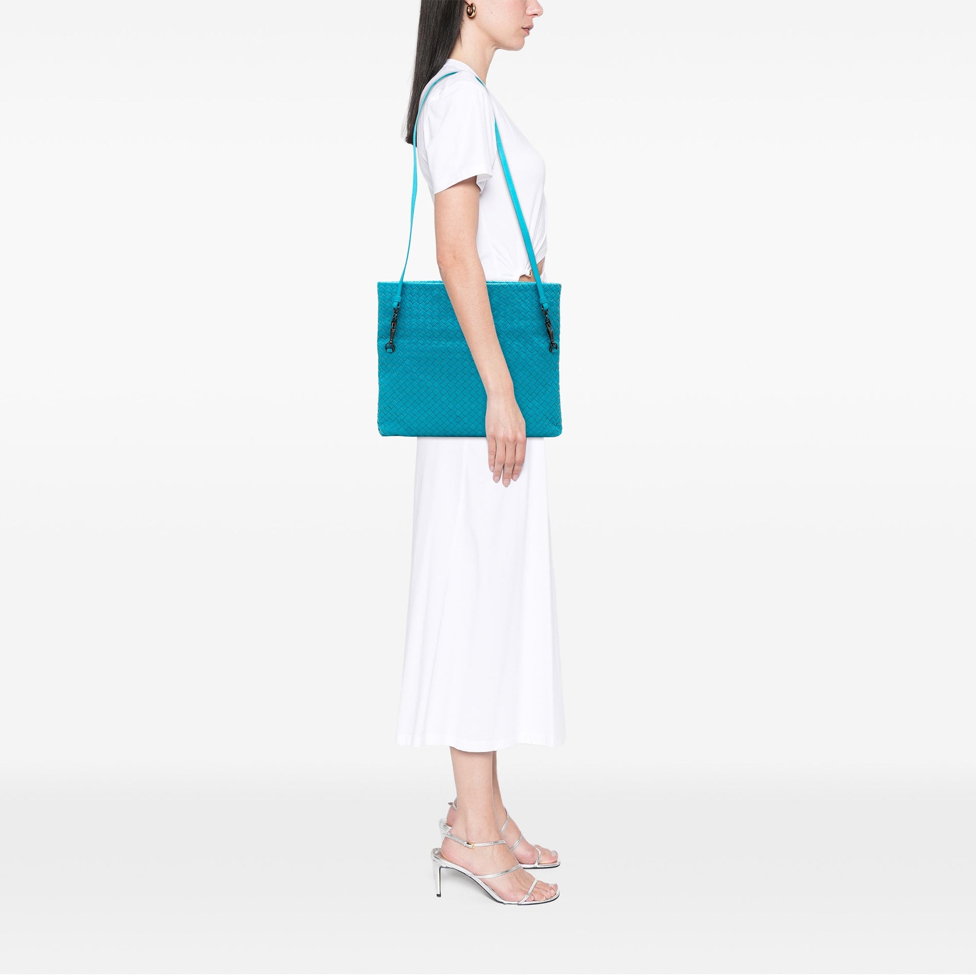 Bottega Veneta Nappa Intrecciato Fold Over Tote
