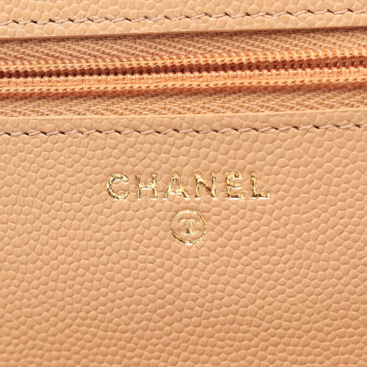 Chanel CC Quilted Caviar Wallet on Chain