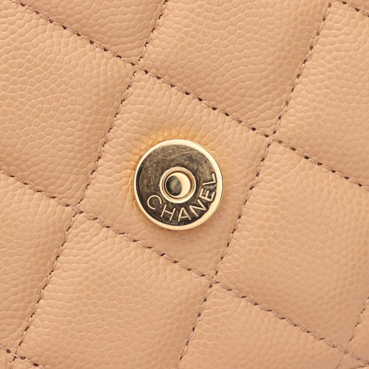 Chanel CC Quilted Caviar Wallet on Chain