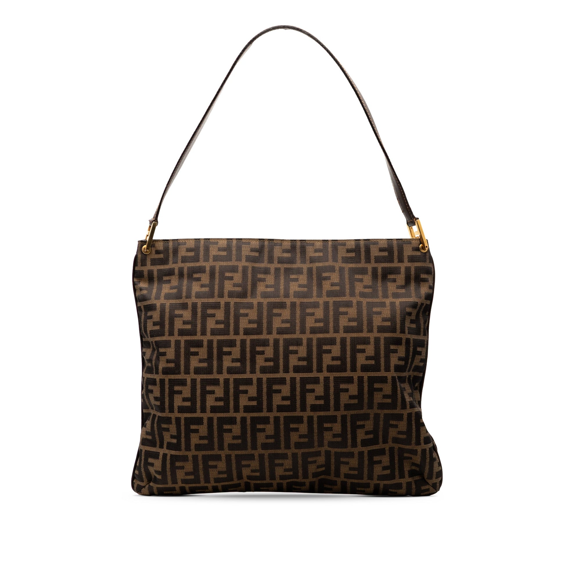 Fendi Zucca Canvas Shoulder Bag