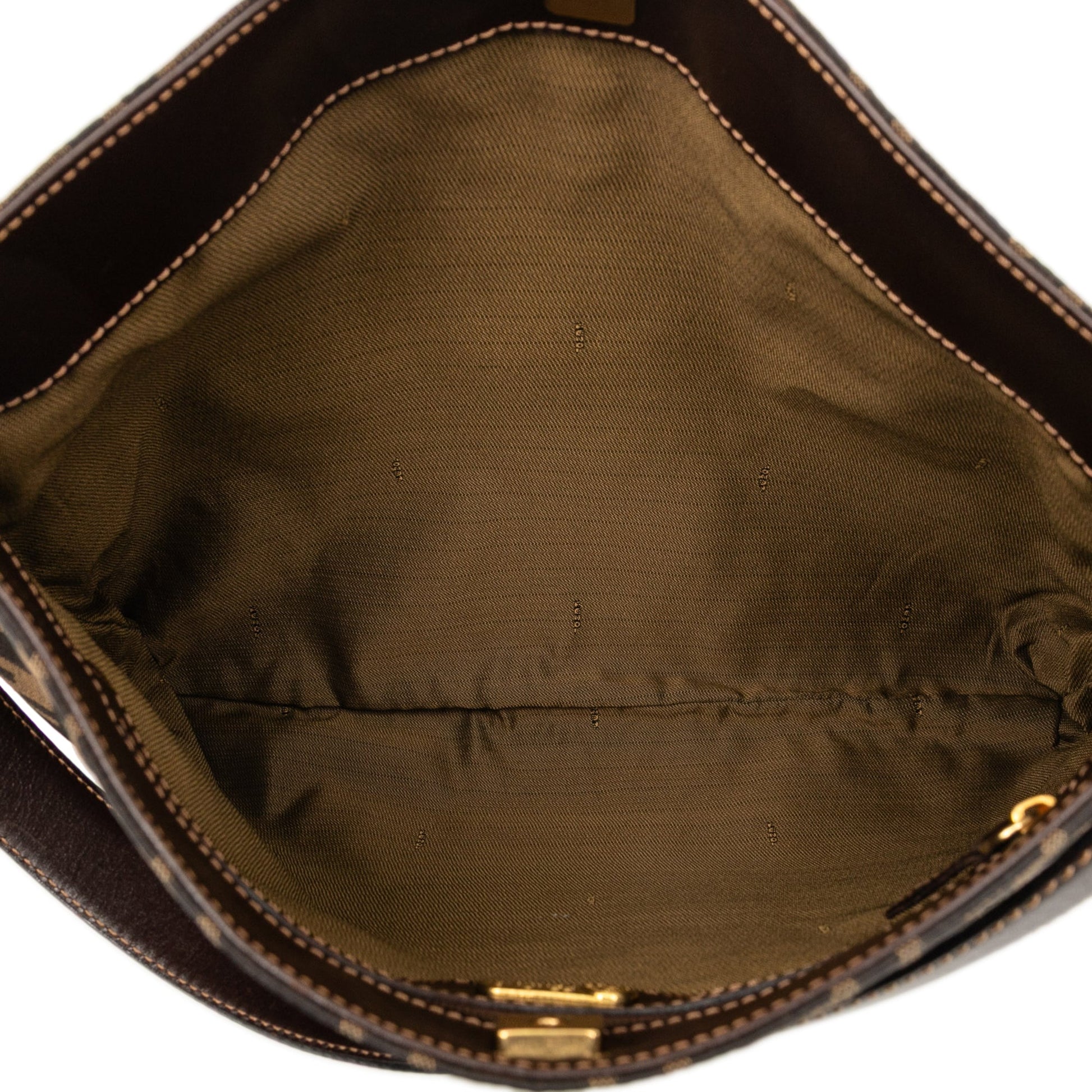 Fendi Zucca Canvas Shoulder Bag