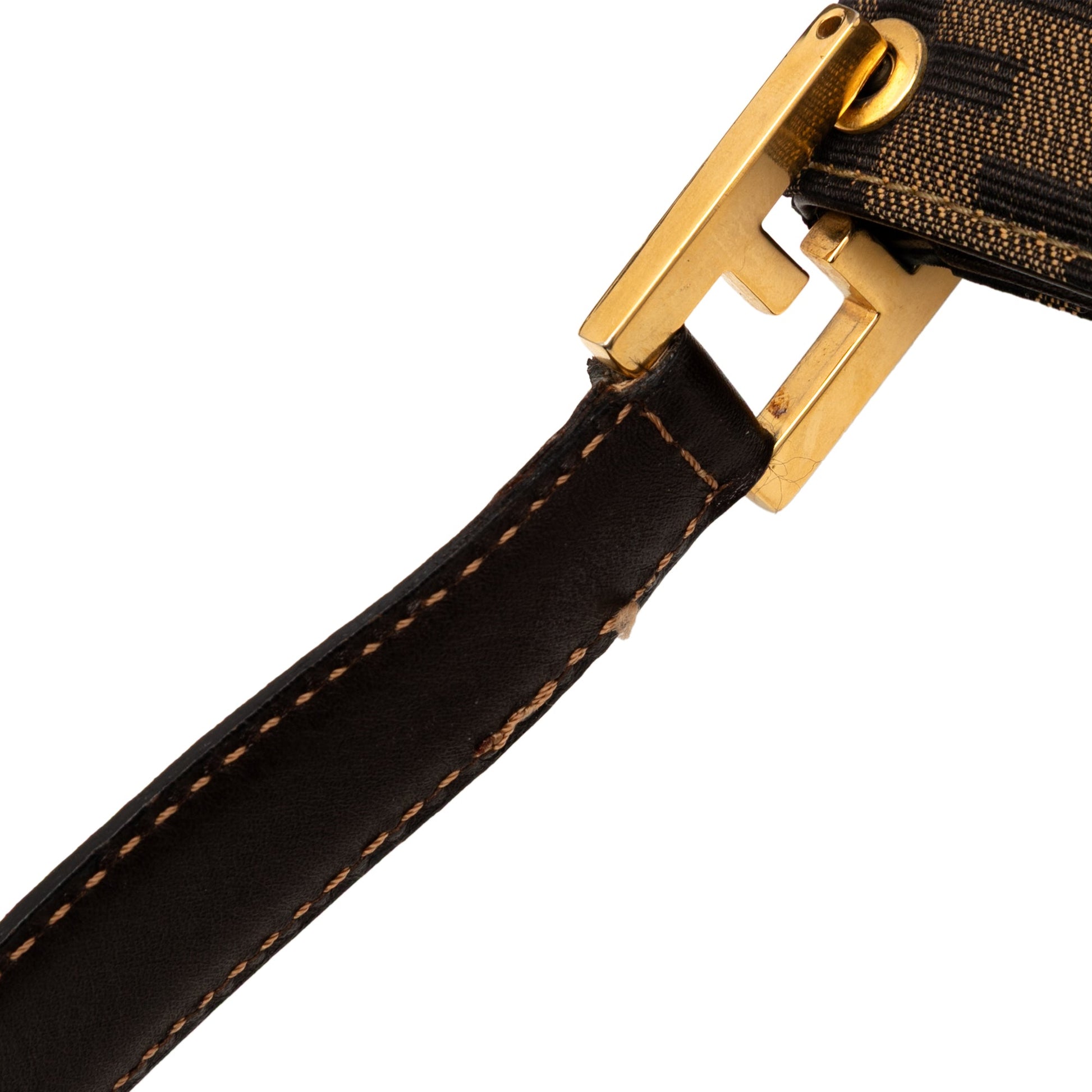 Fendi Zucca Canvas Shoulder Bag