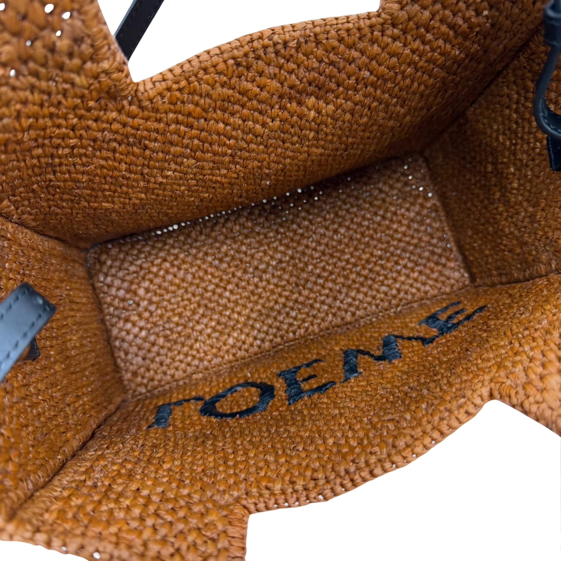 LOEWE Small Raffia Font Tote