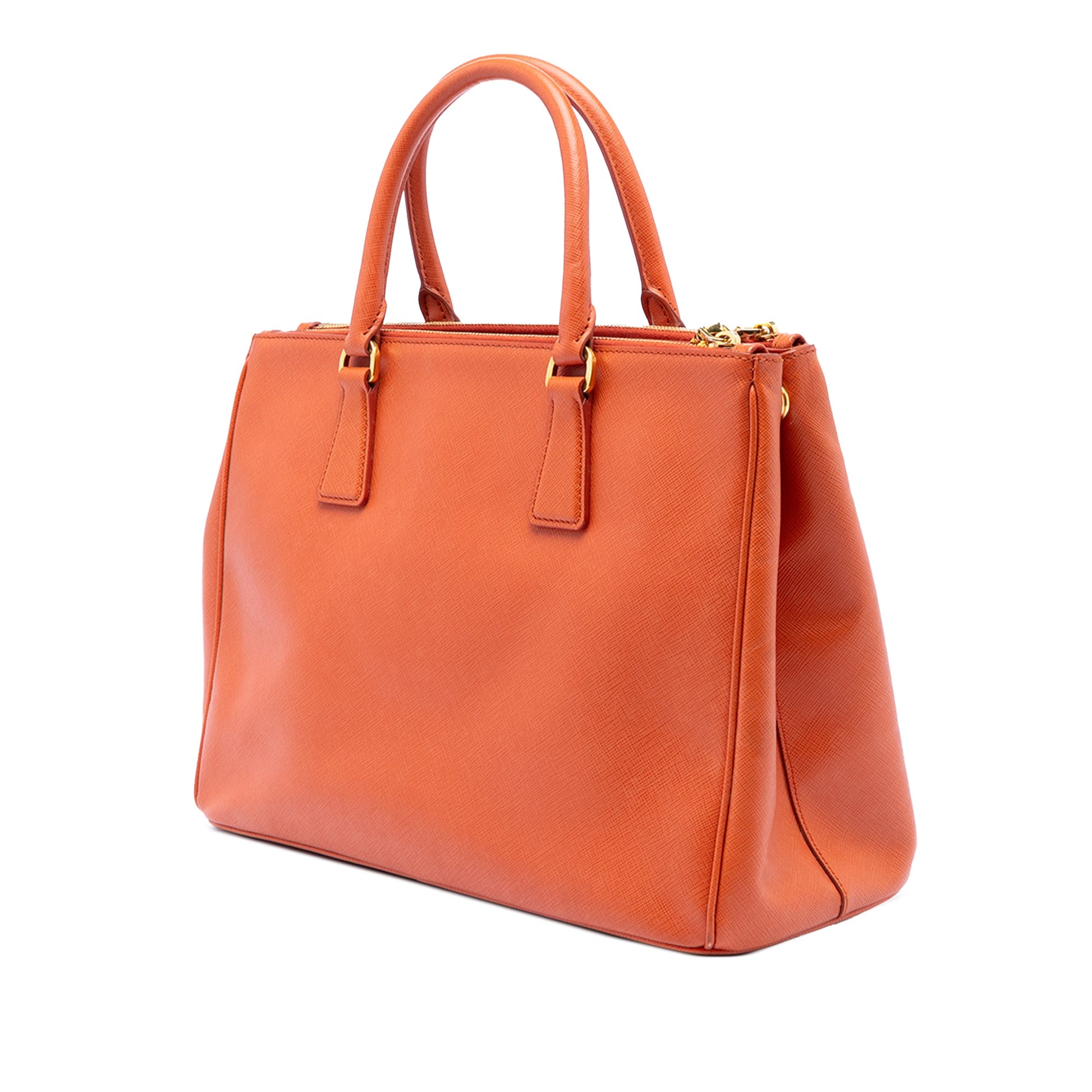Prada Medium Saffiano Lux Galleria Double Zip Satchel