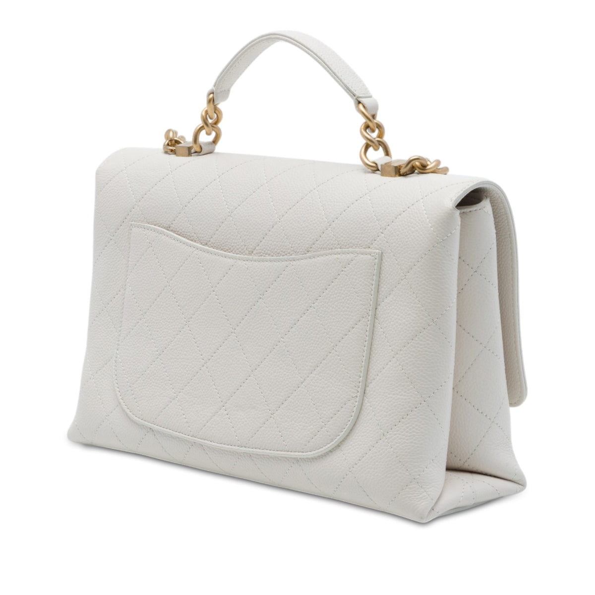 Chanel Medium Stitched Caviar Chic Affinity Top Handle Bag