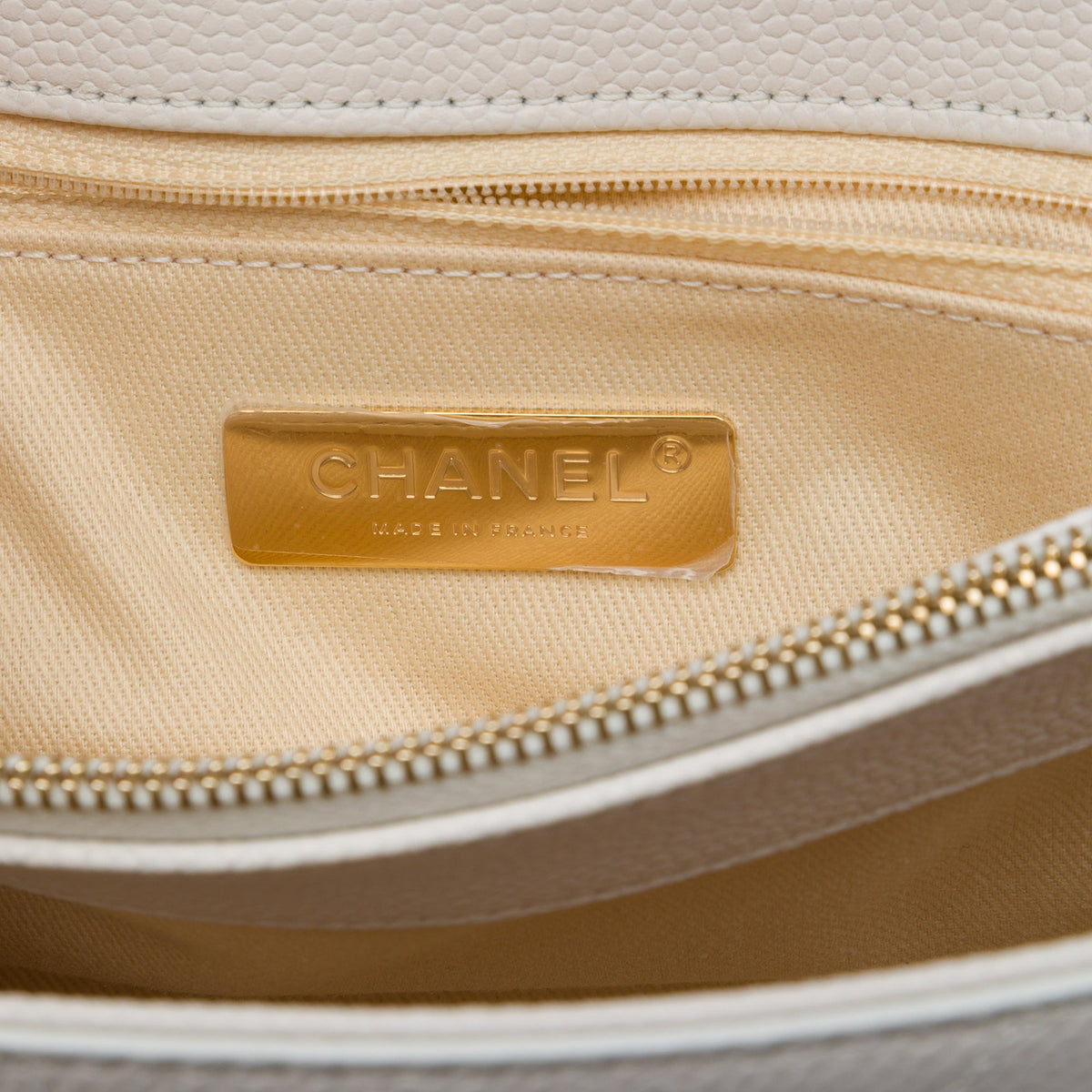 Chanel Medium Stitched Caviar Chic Affinity Top Handle Bag