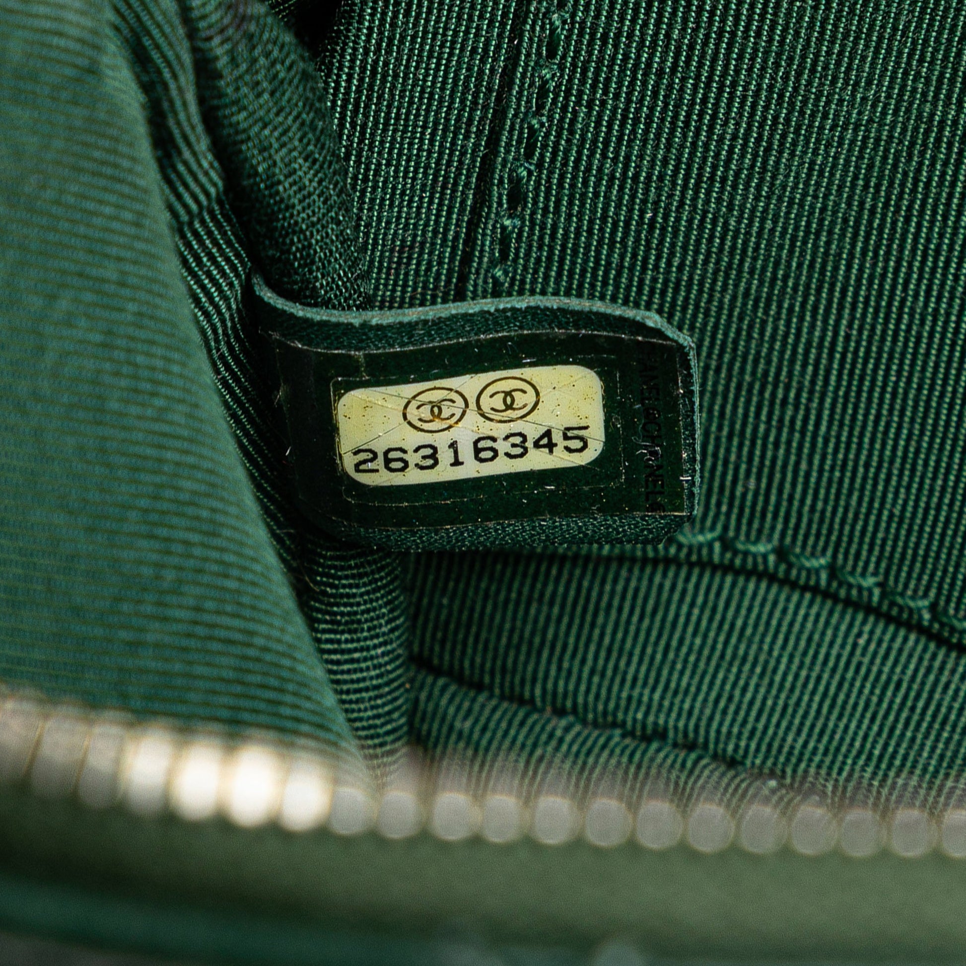 Chanel Stitched Calfskin and Grosgrain Button Up Double Zip Camera Bag