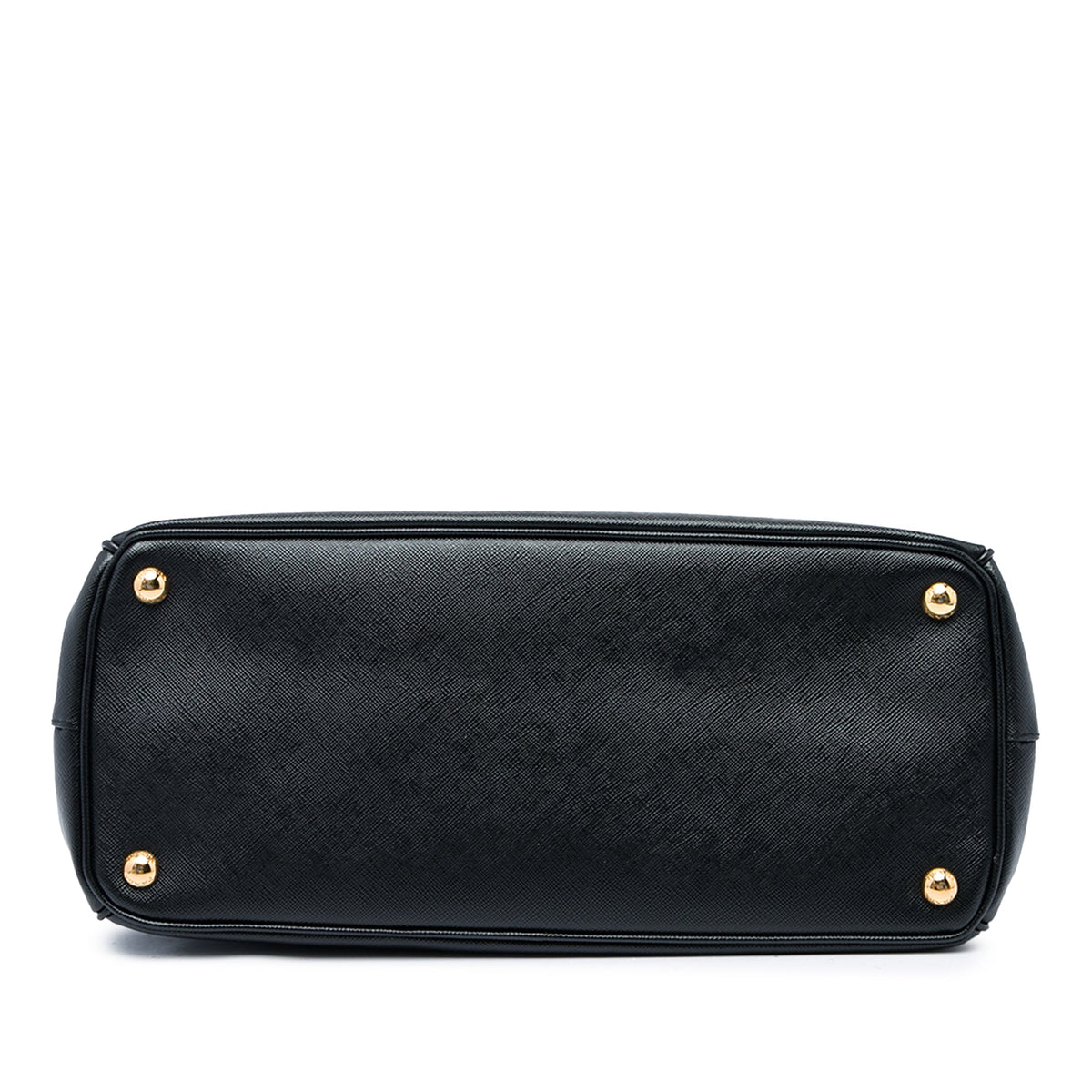 Prada Large Saffiano Lux Galleria Double Zip Satchel — Black
