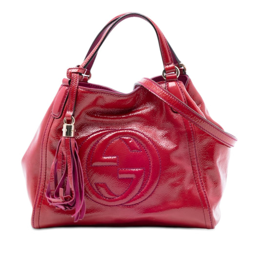 Gucci Small Patent Soho Satchel