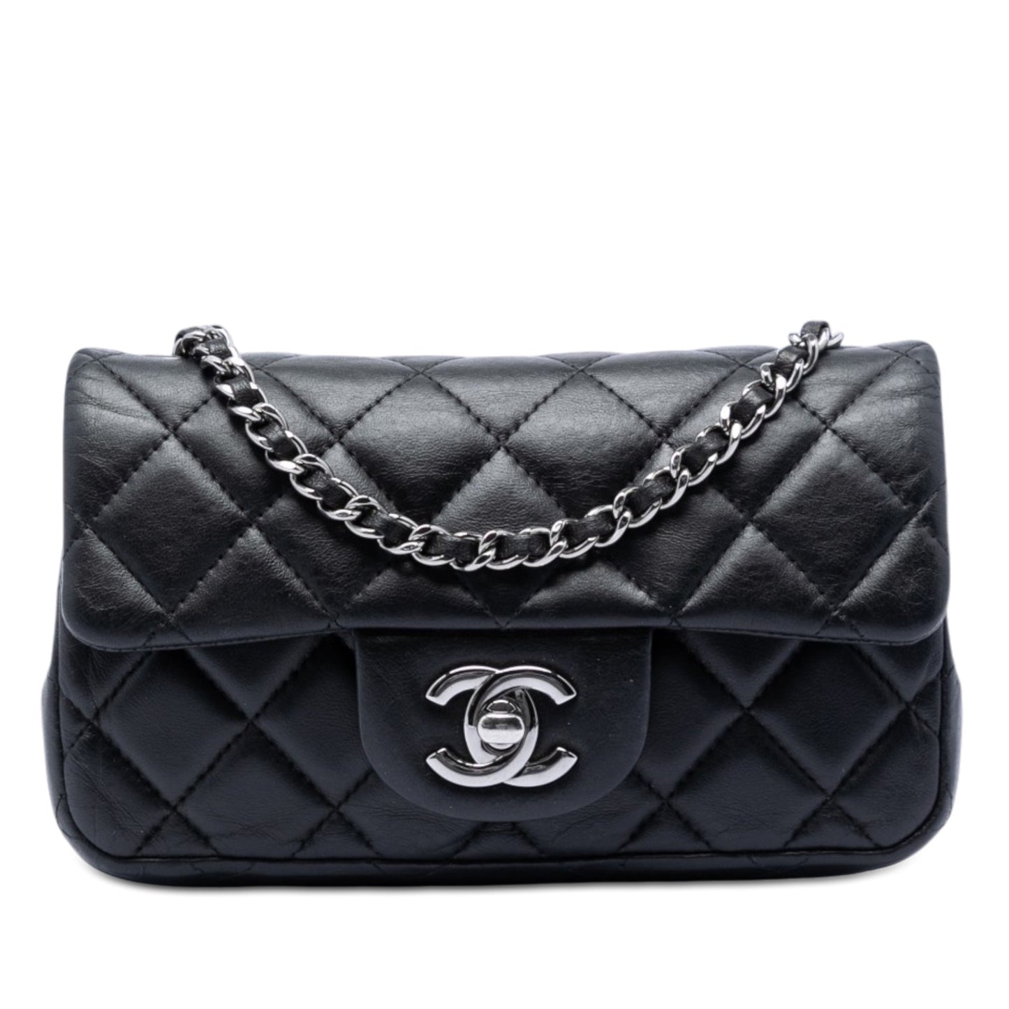 Chanel Extra Mini Rectangular Quilted Lambskin Flap