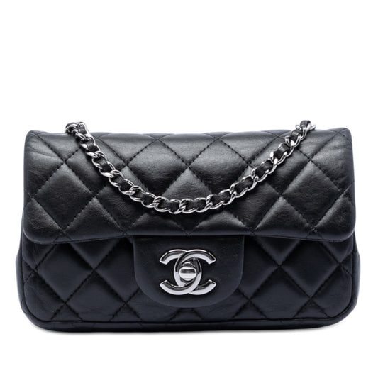 Chanel Extra Mini Rectangular Quilted Lambskin Flap