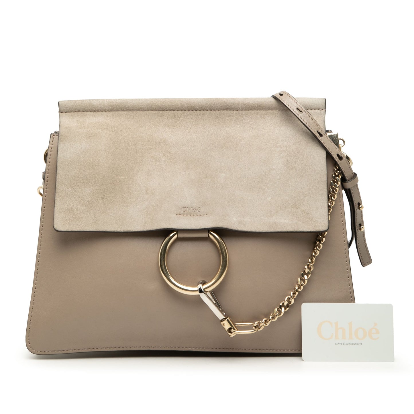 Chloé Medium Calfskin and Suede Faye Crossbody