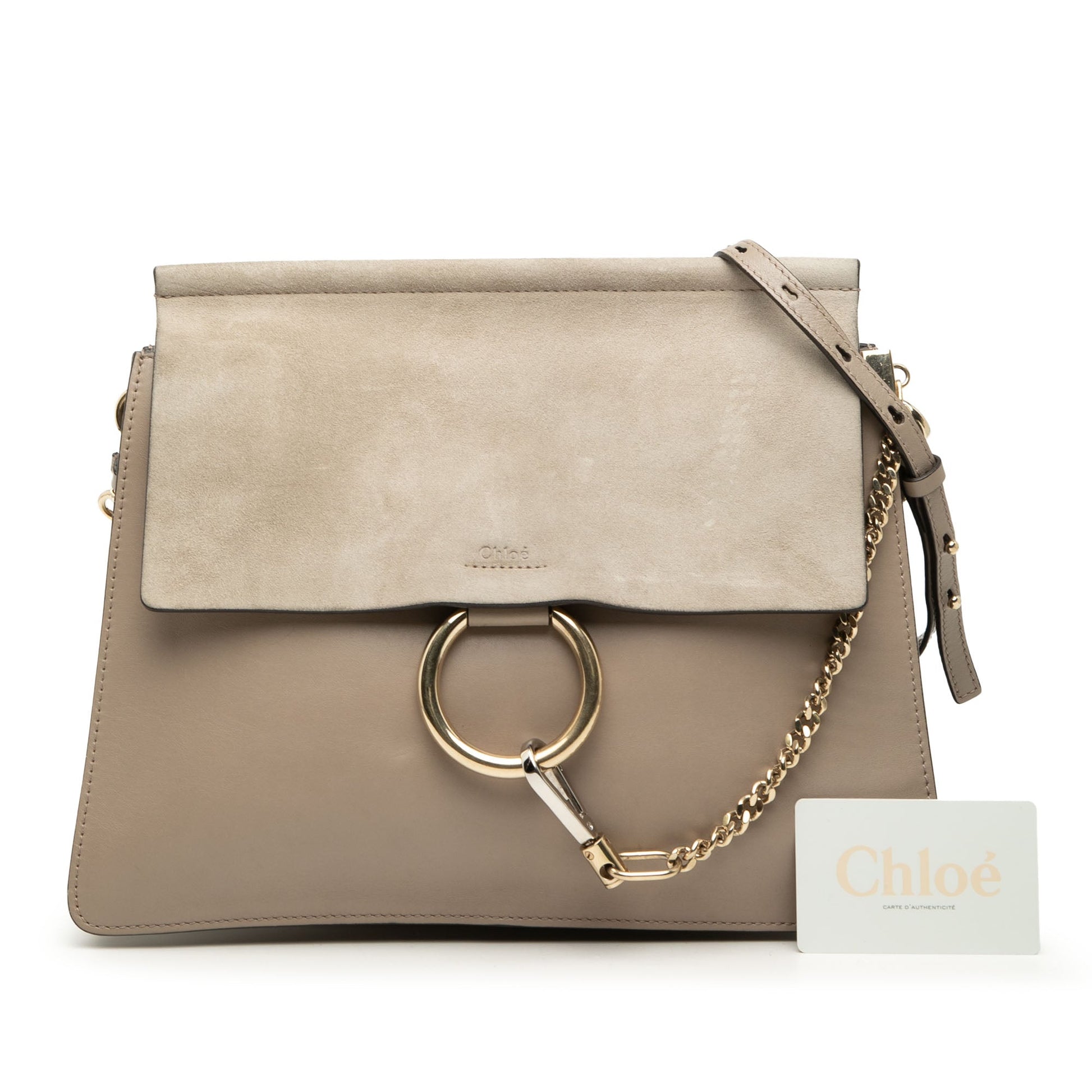 Chloé Medium Calfskin and Suede Faye Crossbody