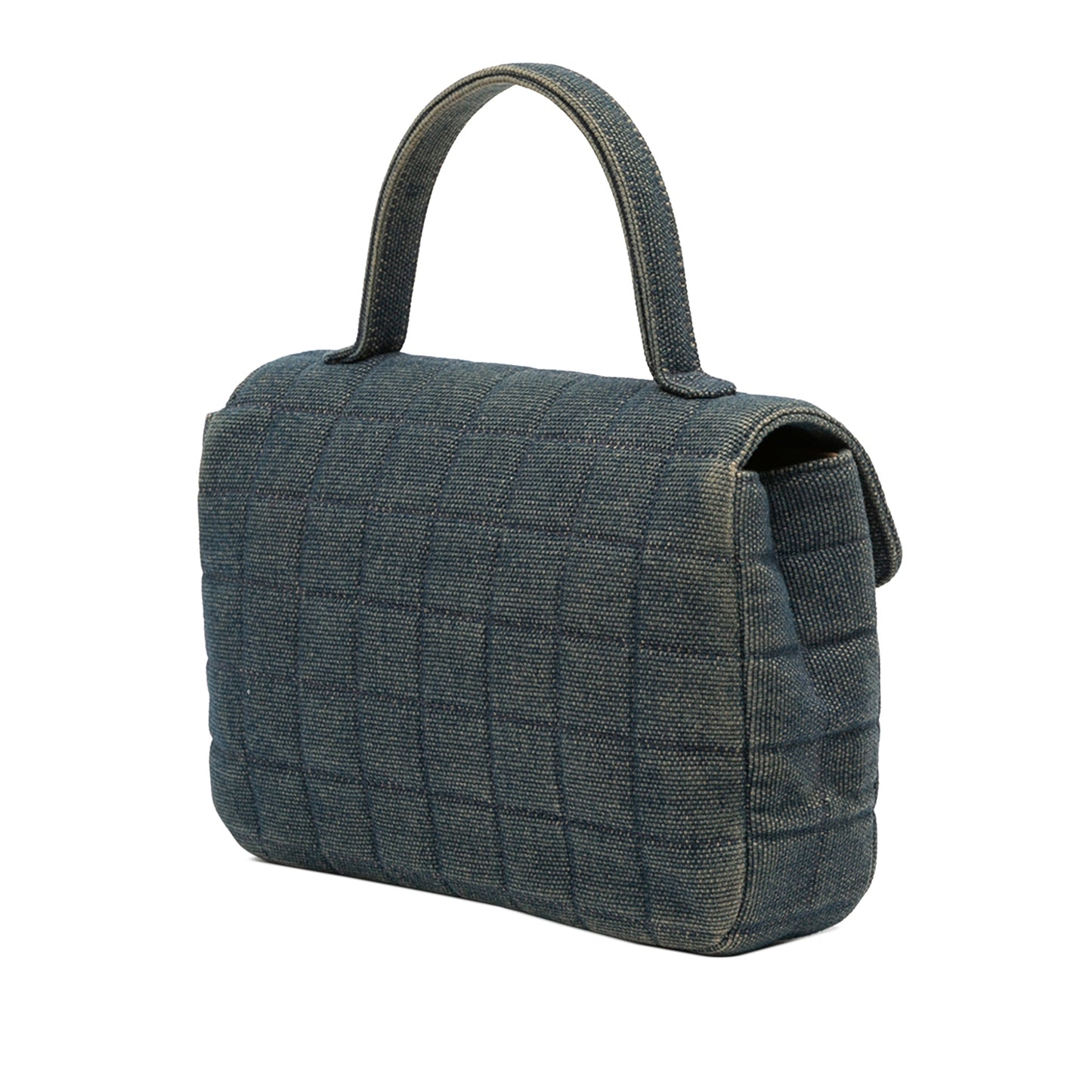 Chanel Reissue 2.55 Chocolate Bar Denim Top Handle Flap