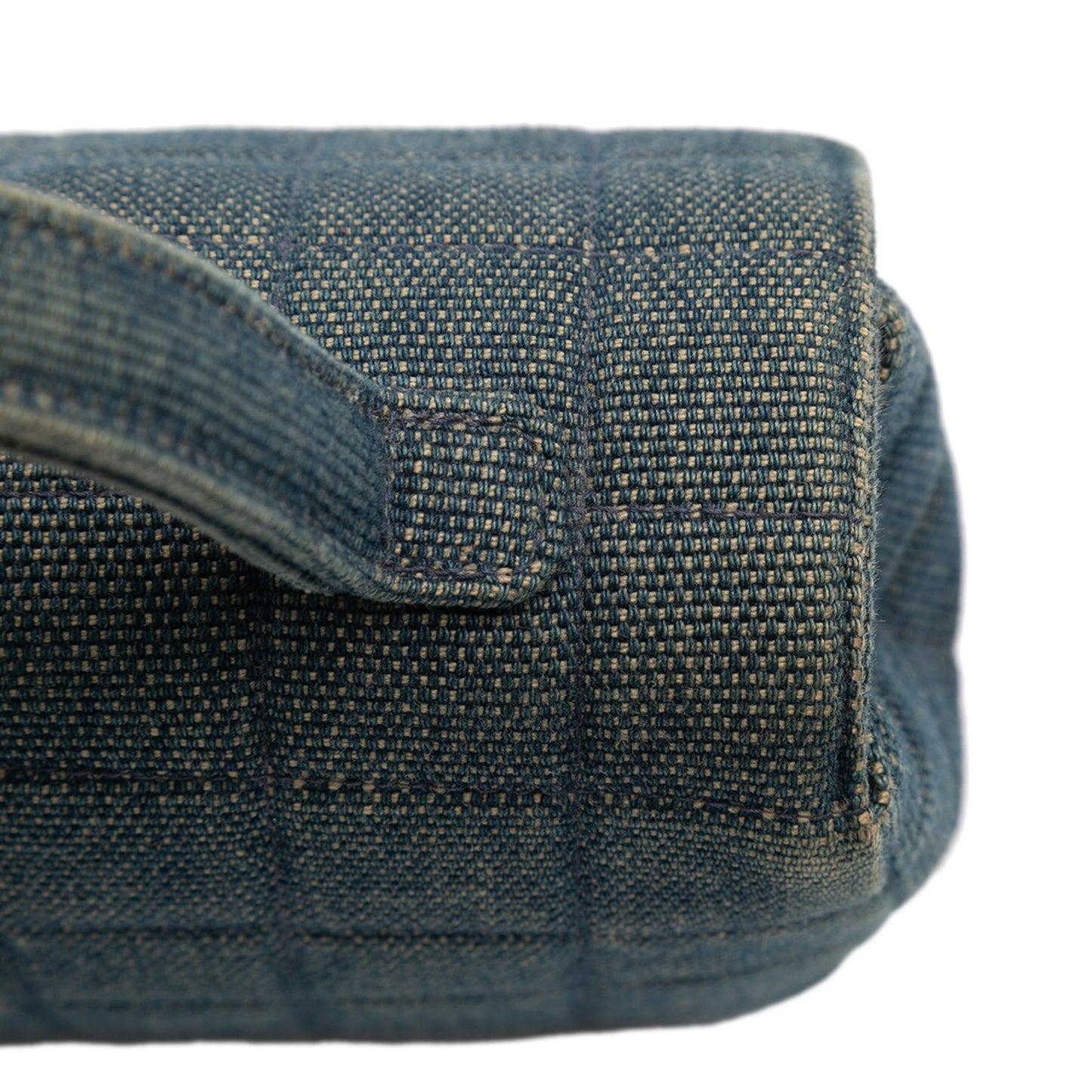 Chanel Reissue 2.55 Chocolate Bar Denim Top Handle Flap