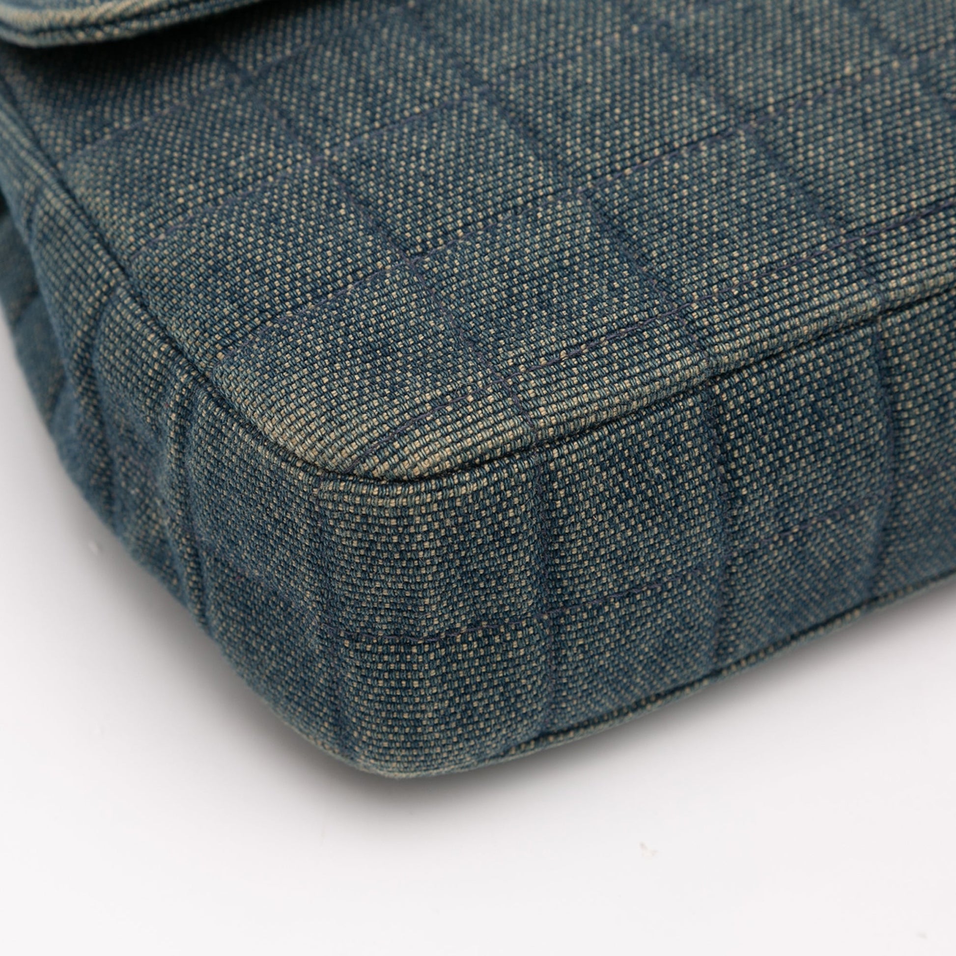 Chanel Reissue 2.55 Chocolate Bar Denim Top Handle Flap