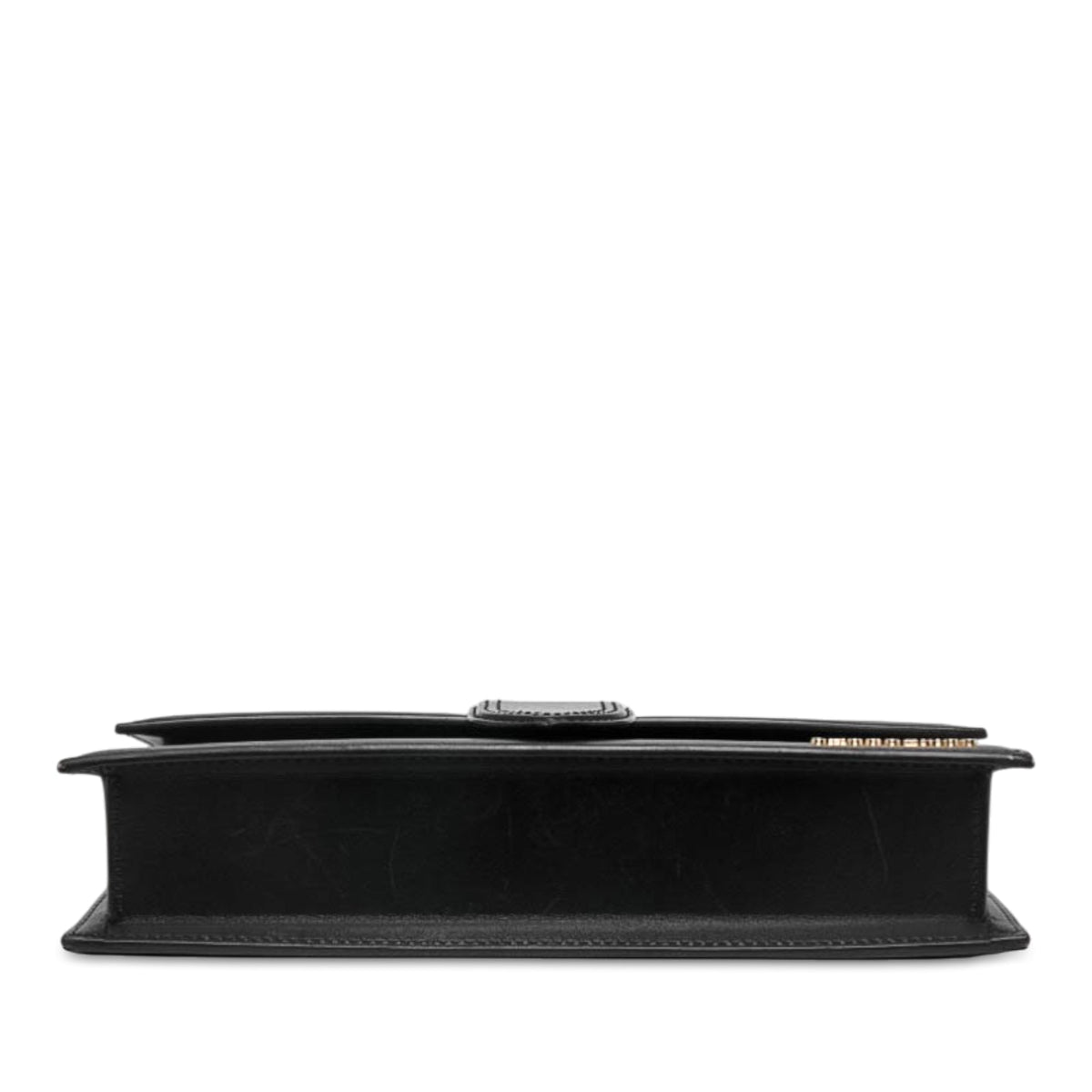 Jacquemus Leather Le Bambino Long Shoulder Bag — Black