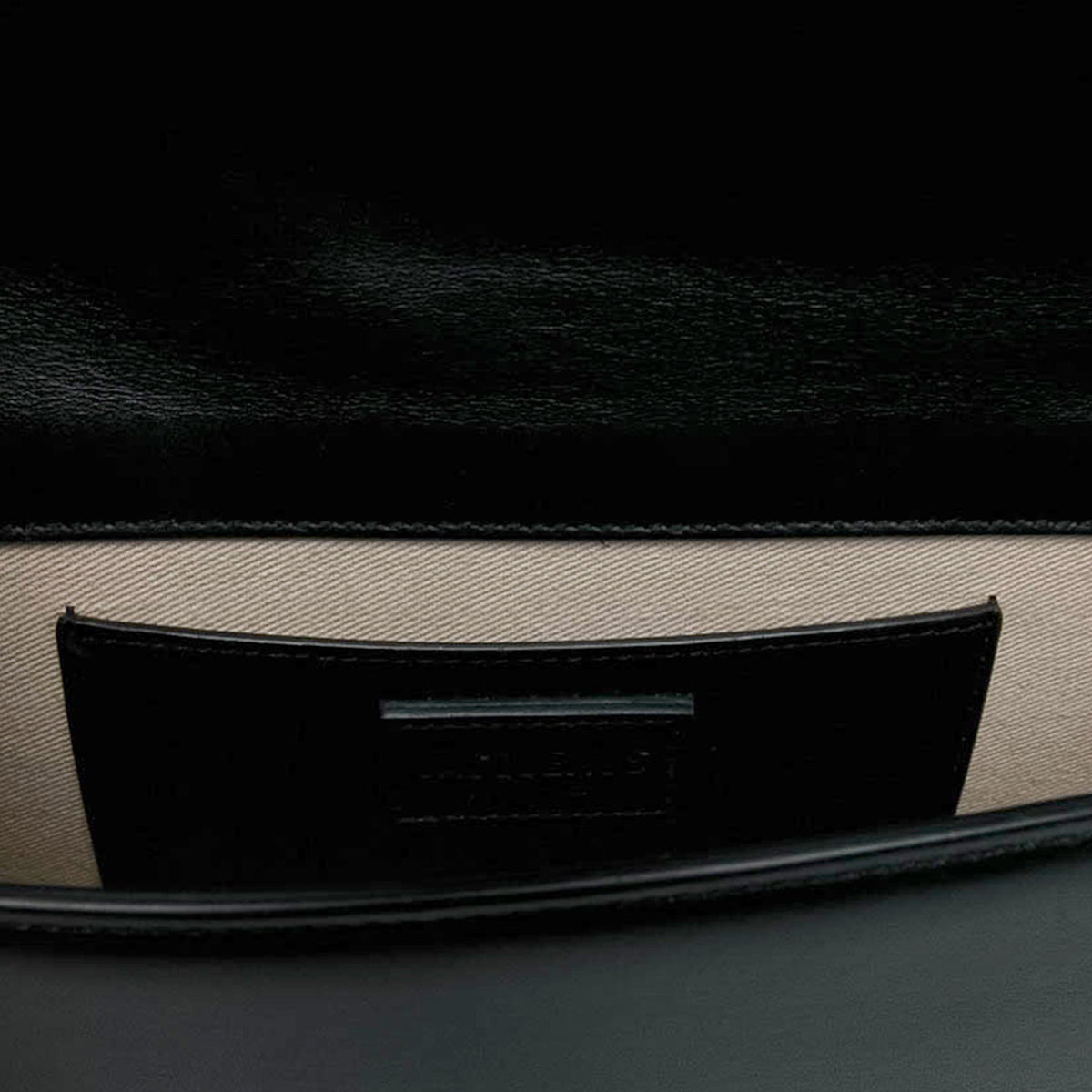 Jacquemus Leather Le Bambino Long Shoulder Bag — Black