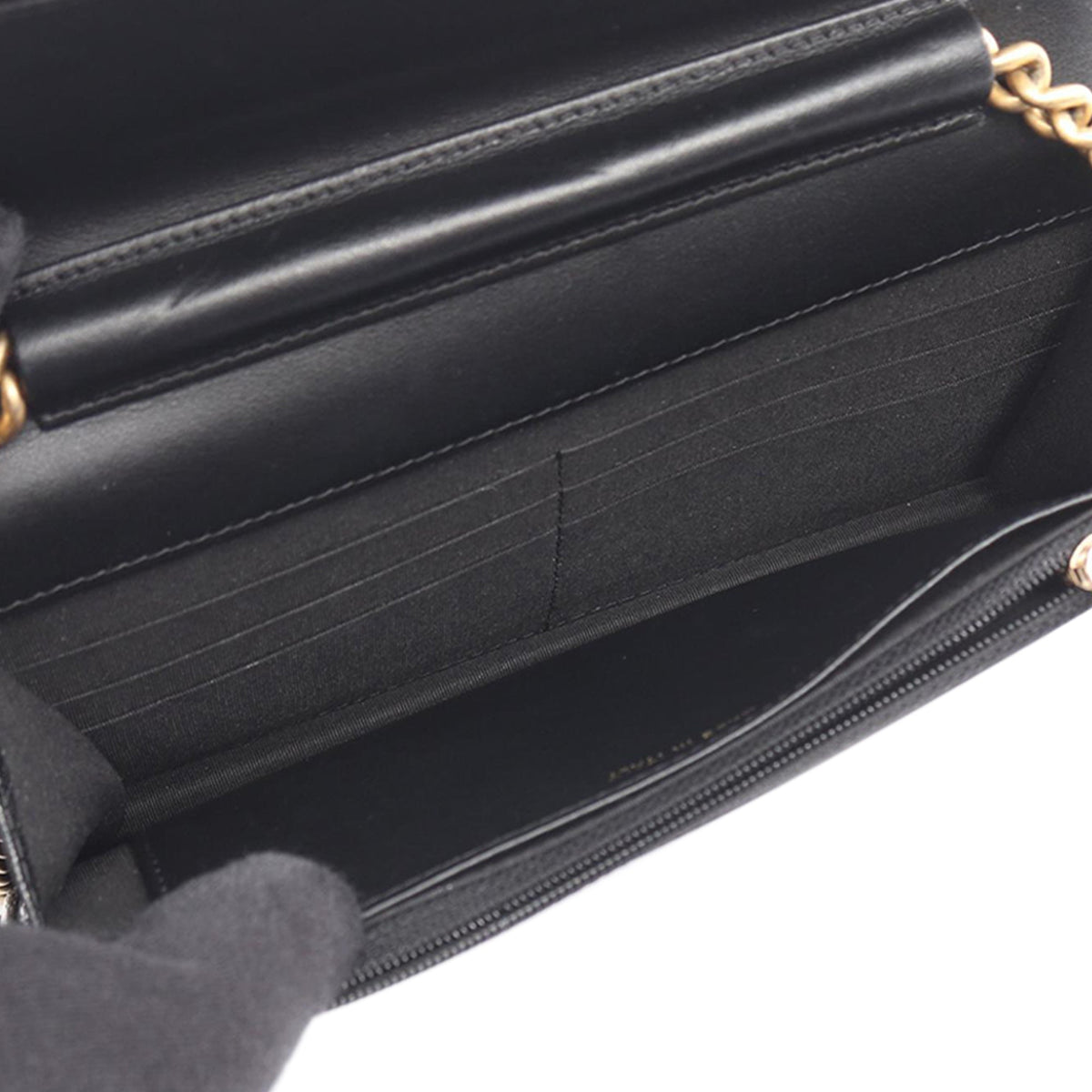 Chanel Quilted Caviar Boy Wallet on Chain