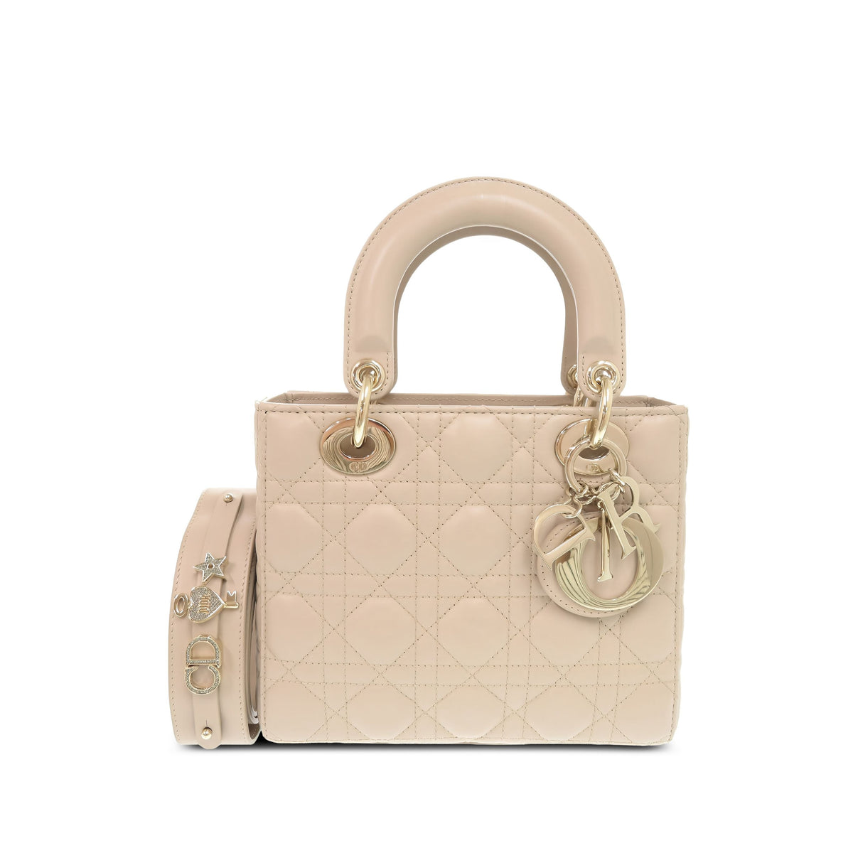 Dior Small Lambskin Cannage My ABCDior Lady Dior — Pink