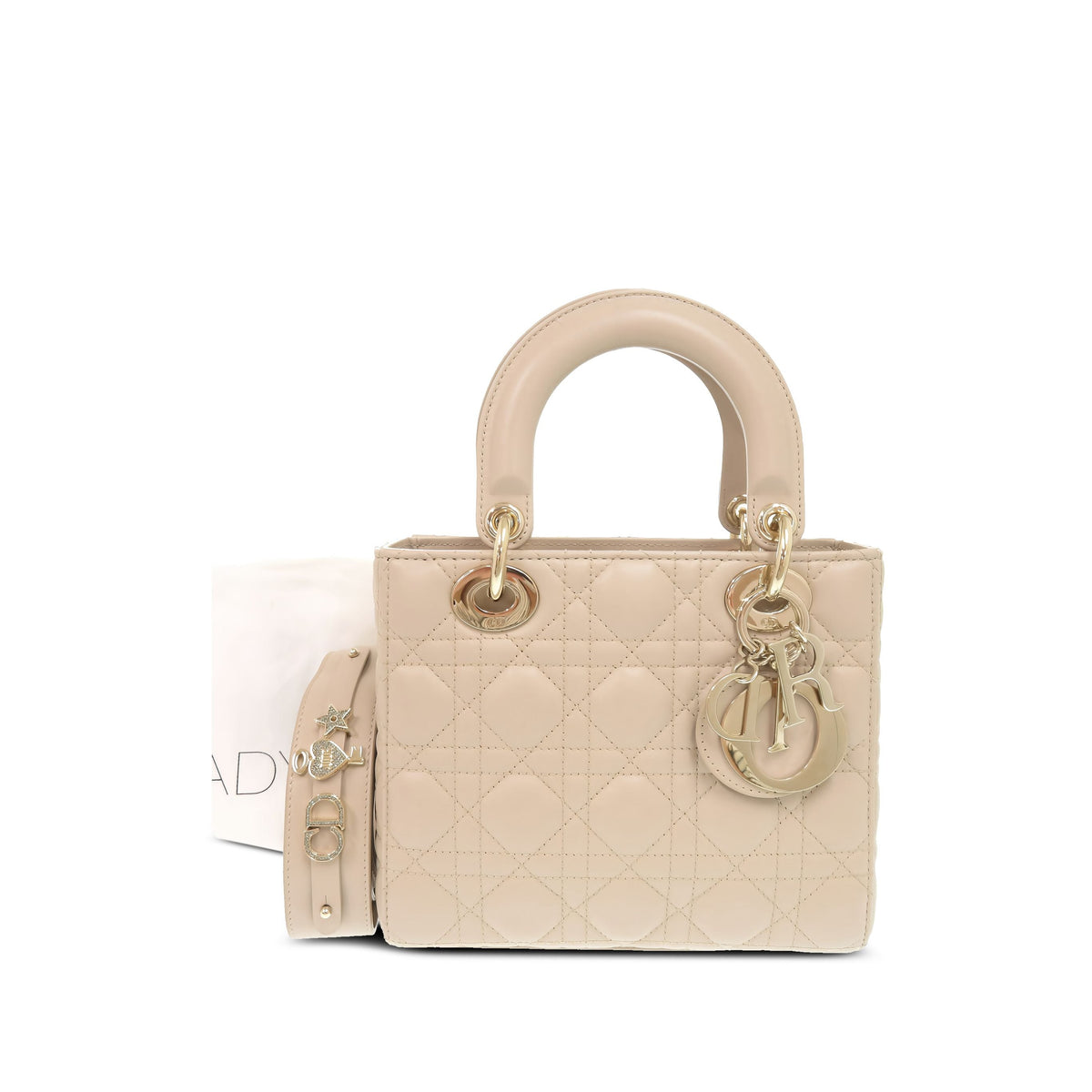 Dior Small Lambskin Cannage My ABCDior Lady Dior — Pink