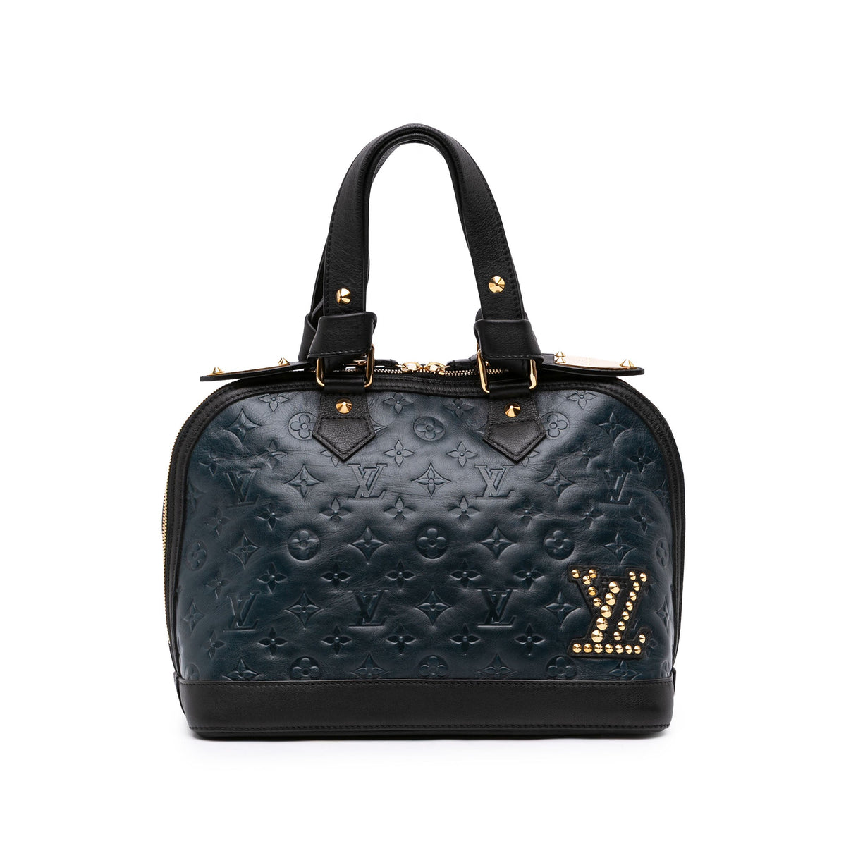 Louis Vuitton Monogram Empreinte Double Jeu Neo Alma Tote — Blue
