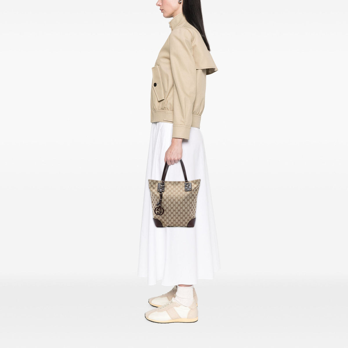 Gucci GG Canvas GG Charm Tote