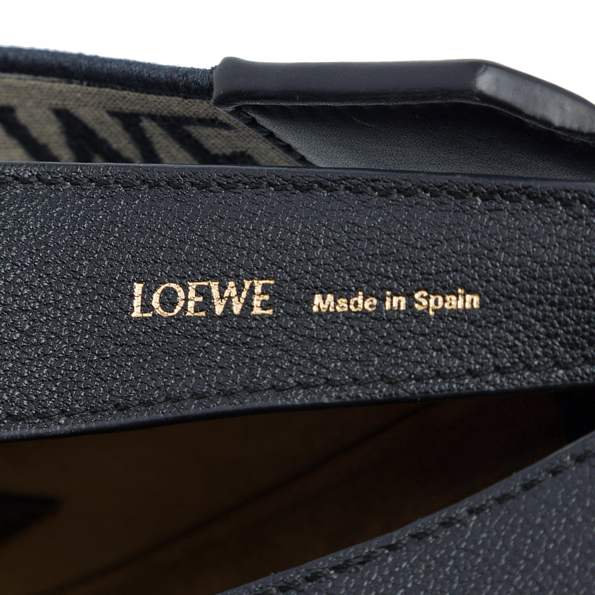 LOEWE Small Leather Luna Hobo — Black
