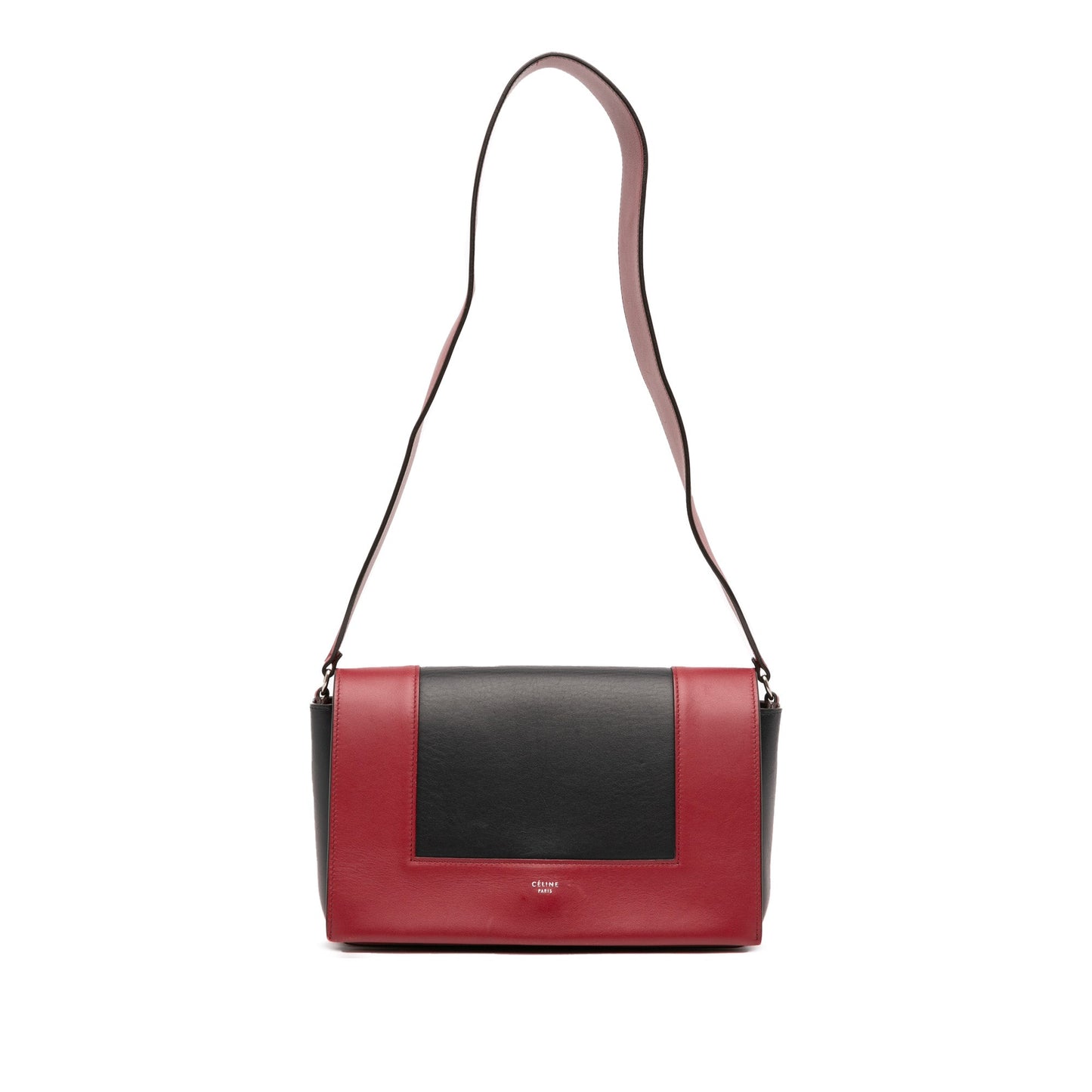 Celine Medium Shiny Smooth Calfskin Frame Shoulder Bag