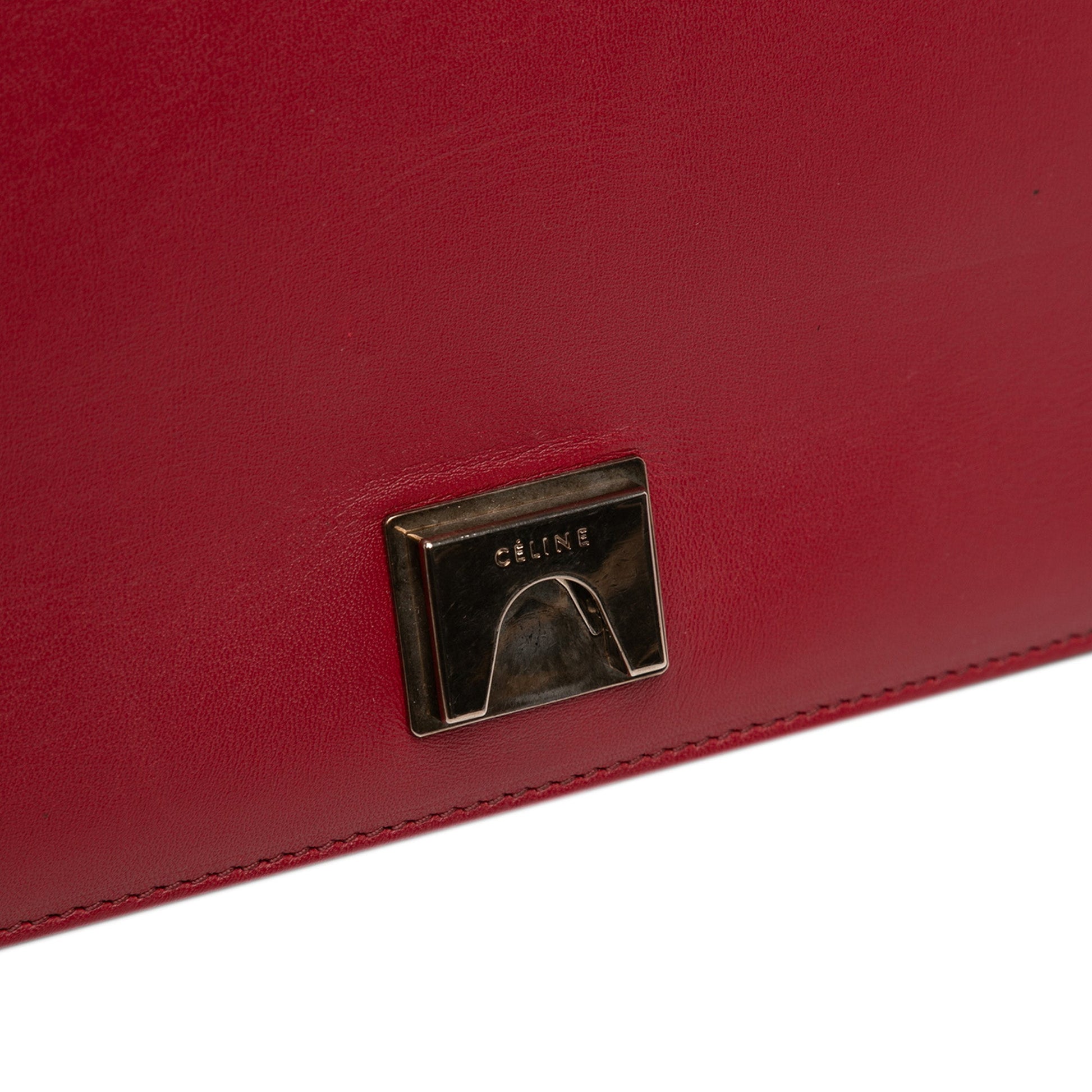 Celine Medium Shiny Smooth Calfskin Frame Shoulder Bag