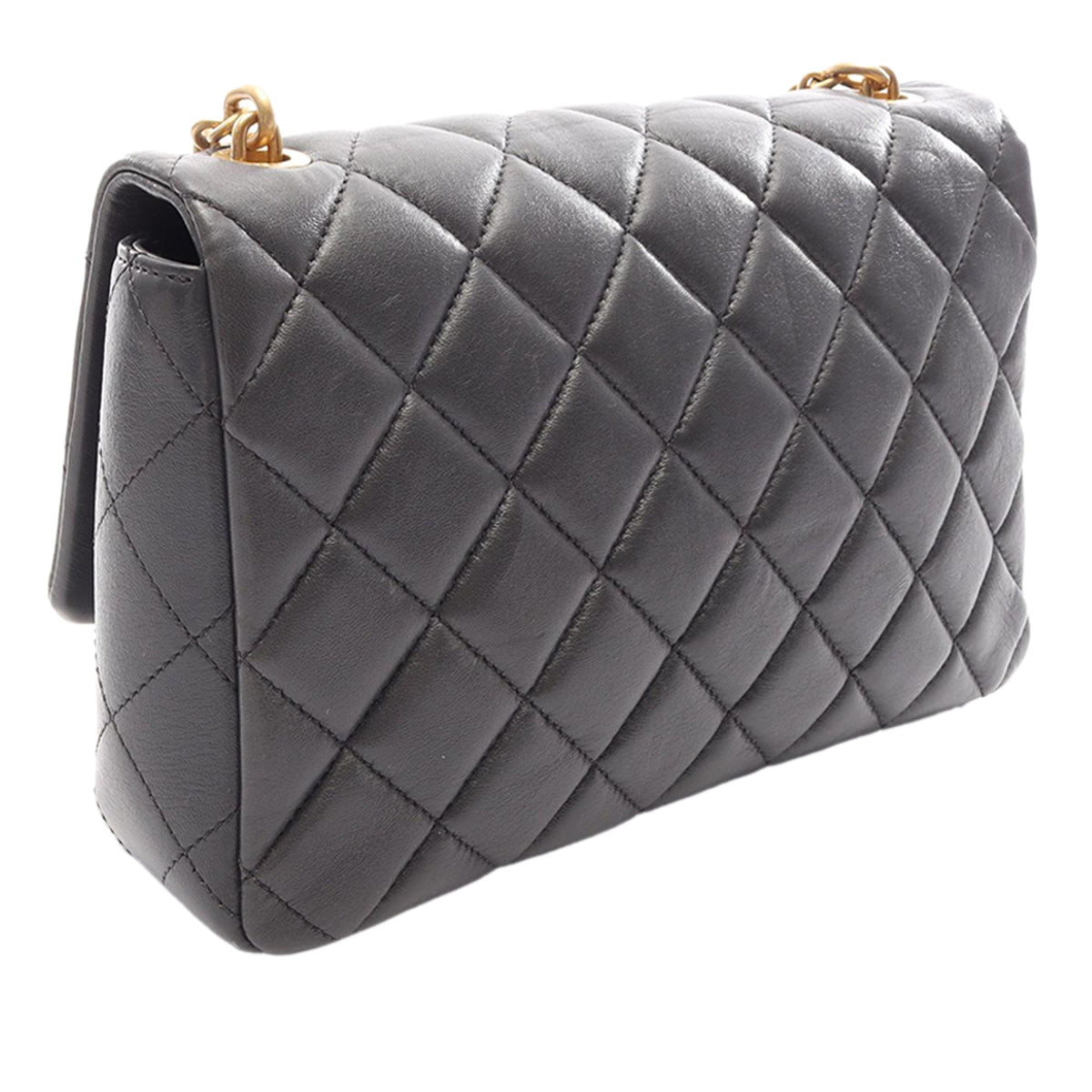 Chanel CC Quilted Lambskin Single Flap