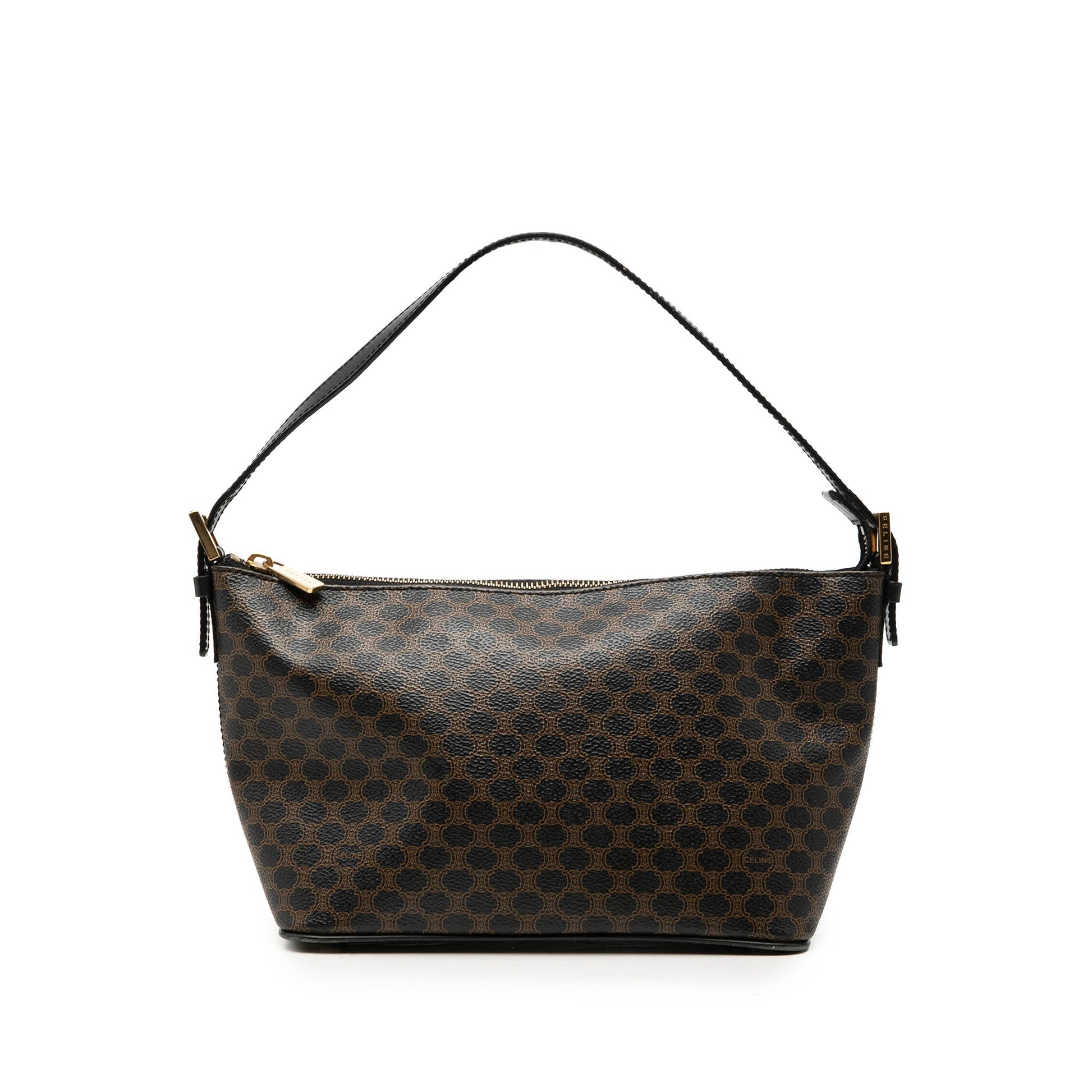 Celine Macadam Coated Canvas Handbag