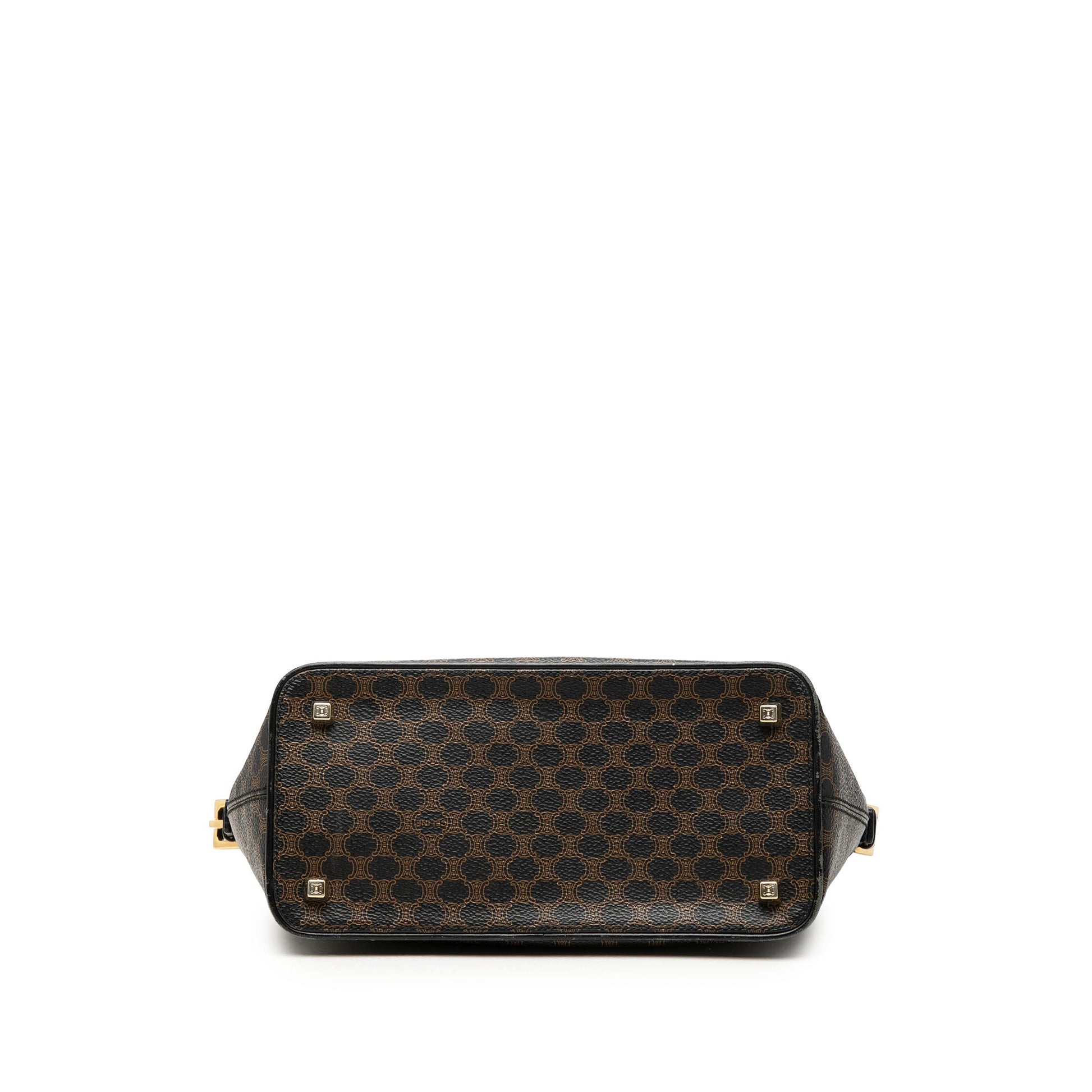 Celine Macadam Coated Canvas Handbag