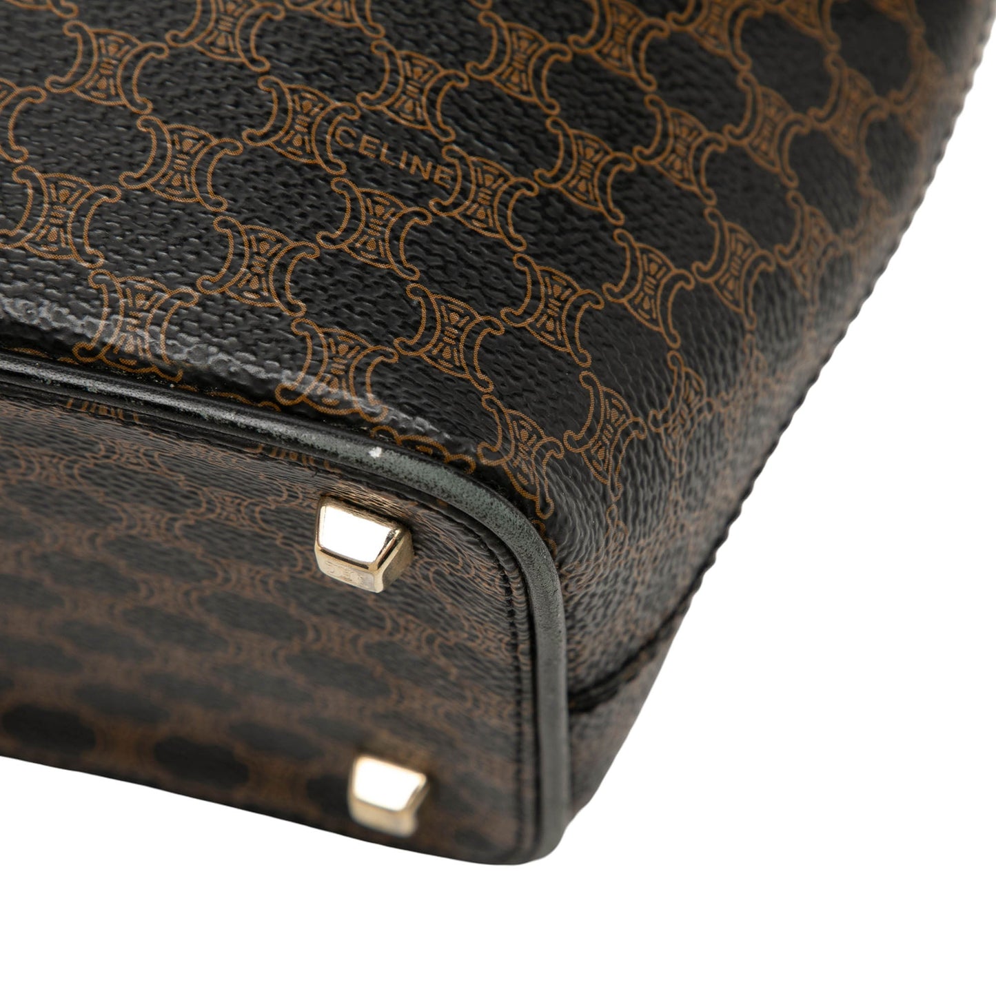 Celine Macadam Coated Canvas Handbag