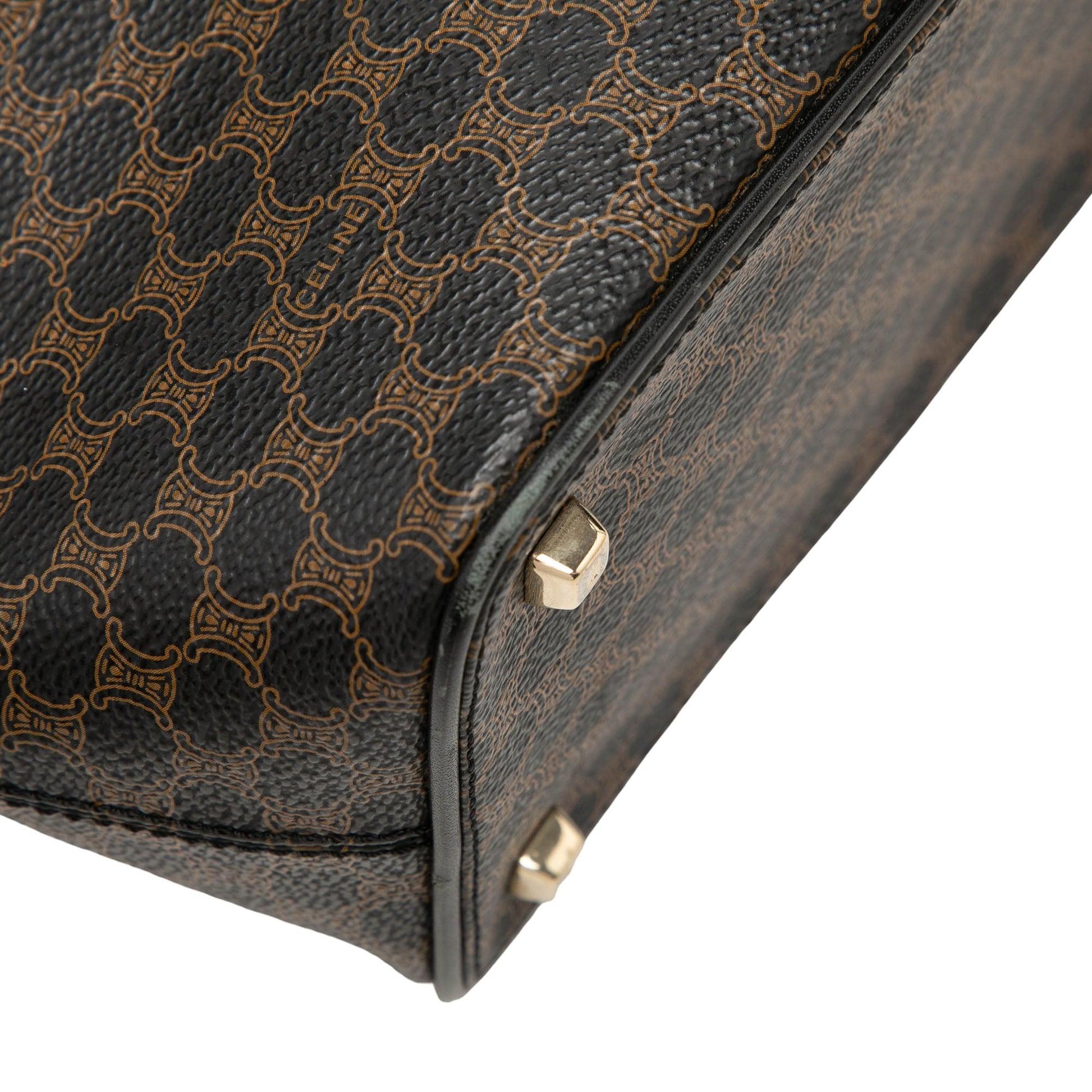 Celine Macadam Coated Canvas Handbag