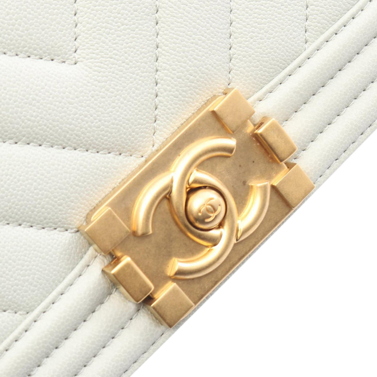 Chanel Small Chevron Caviar Boy Flap