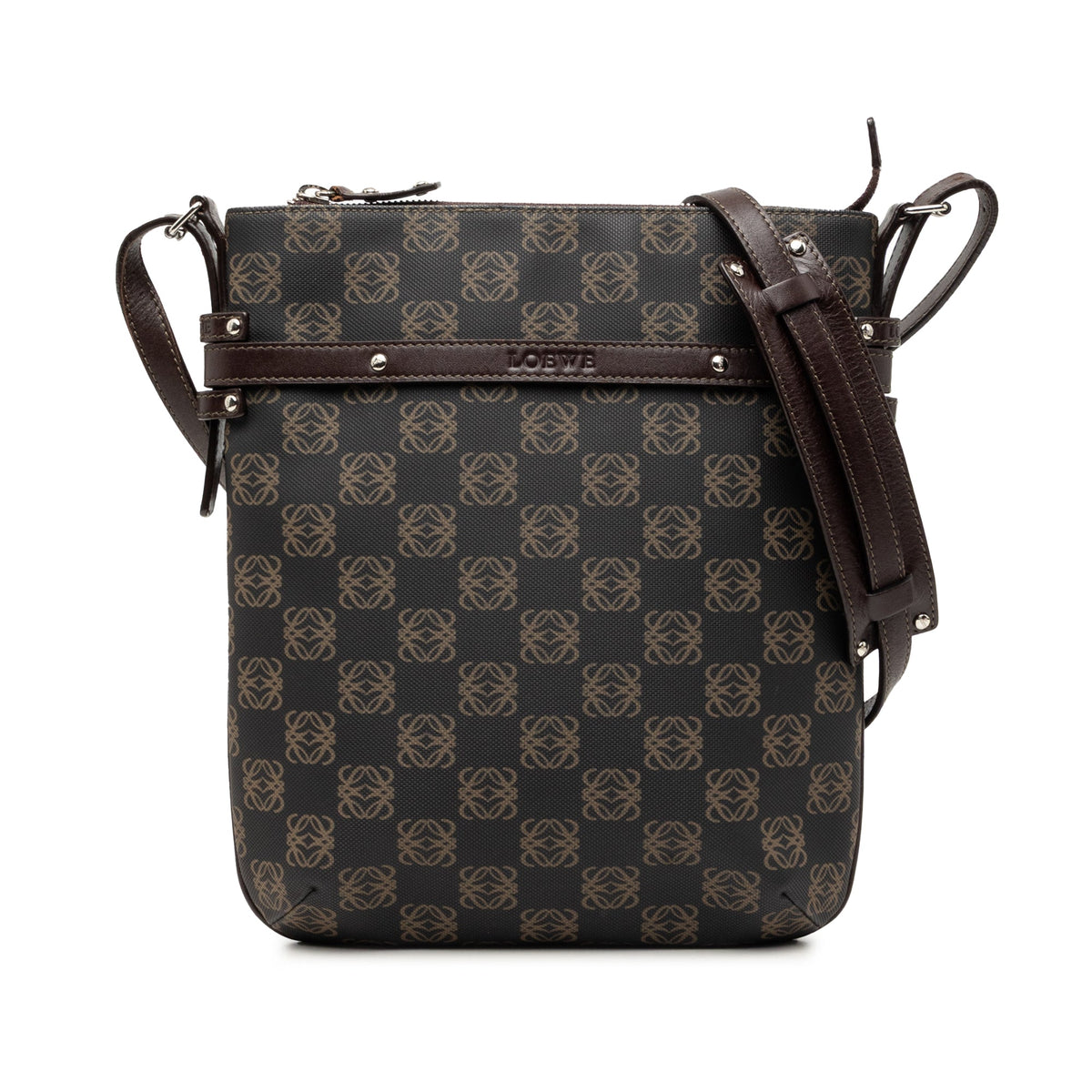 LOEWE Anagram Coated Canvas Crossbody