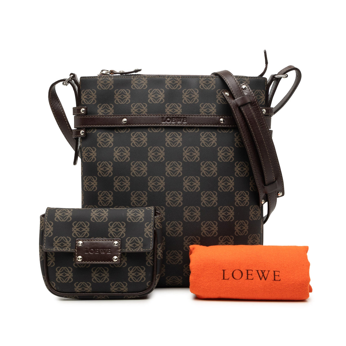 LOEWE Anagram Coated Canvas Crossbody