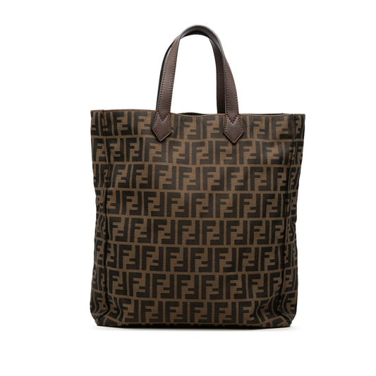 Fendi Zucca Canvas Vertical Shopping Tote