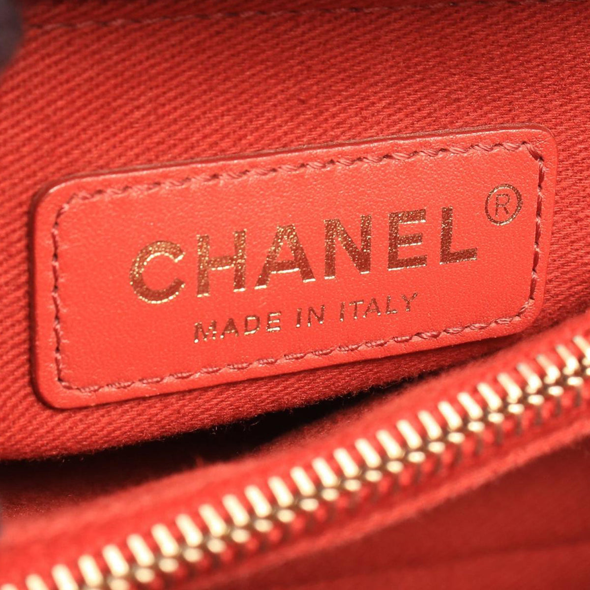 Chanel Small Quilted Caviar Coco Top Handle Bag — Red